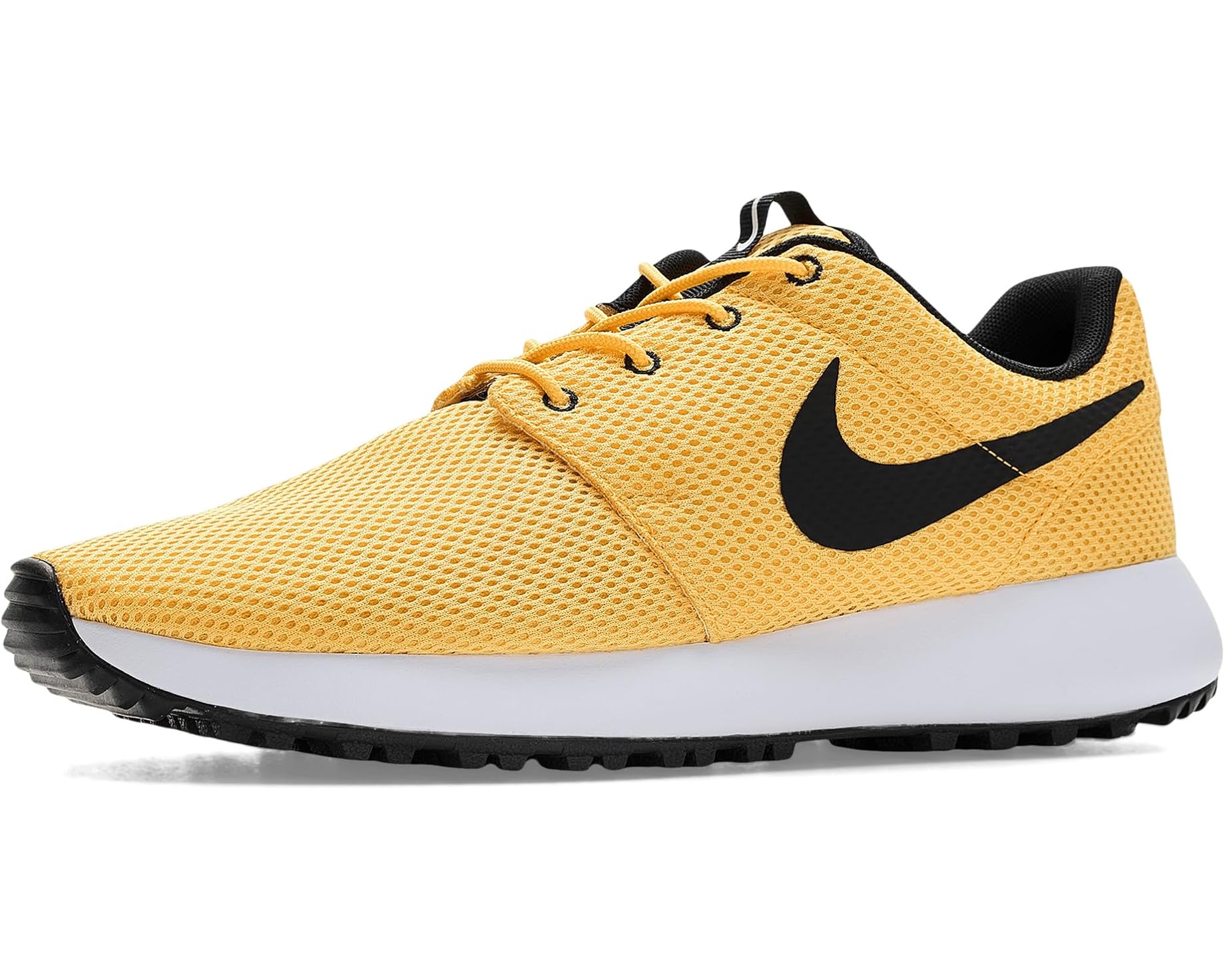 (取寄) ナイキ メンズ ロッシュ ゴルフ ネクスト ネイチャー Nike men Roshe Golf Next Nature Topaz Gold/Black/White｜ジェットラグ店