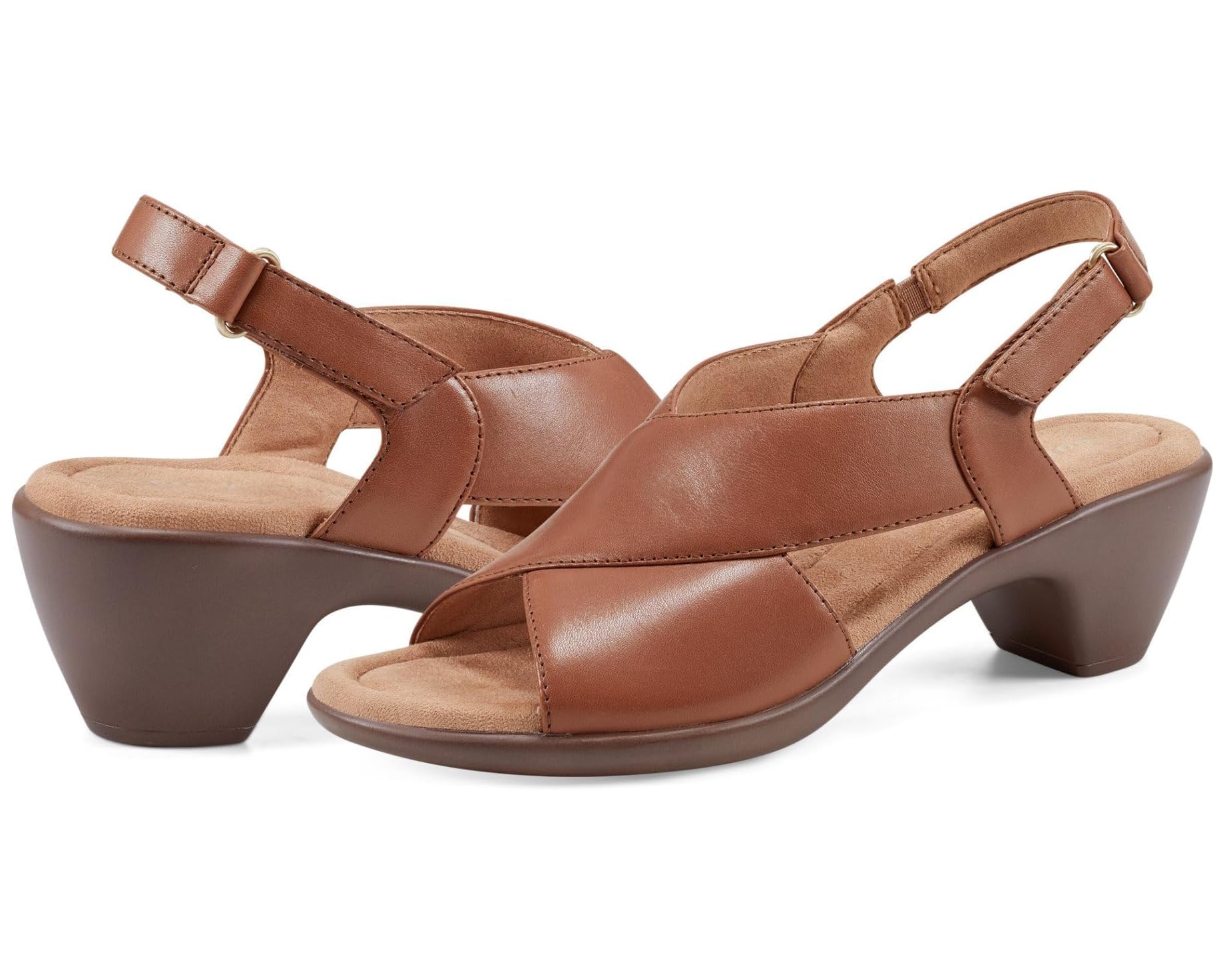 (取寄) イージースピリット レディース シャンタル Easy Spirit women Chantal Medium Brown Leather|ジェットラグ店