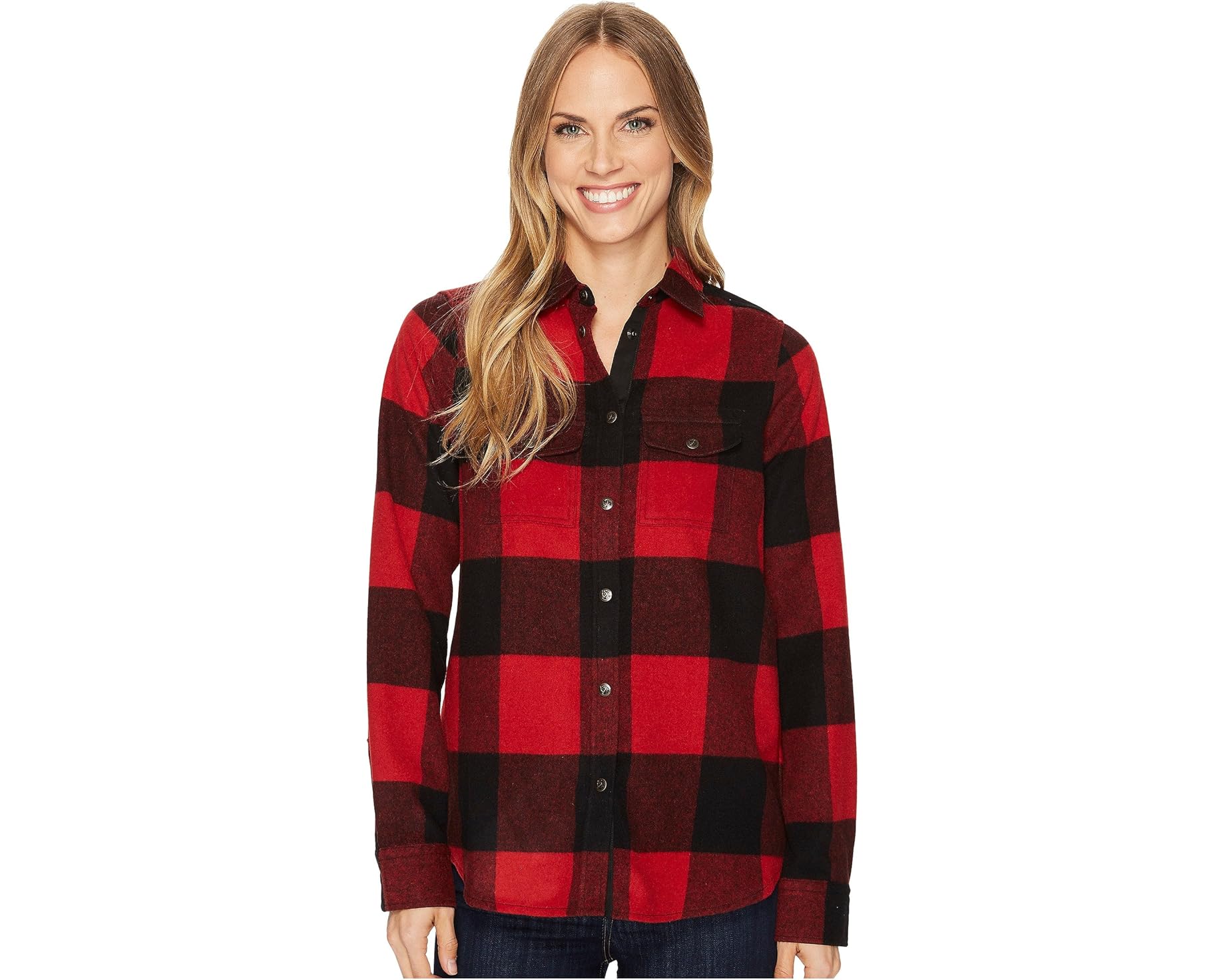 (取寄) フェールラーベン レディース カナダ シャツ Fjllrven women Canada Shirt Red|ジェットラグ店