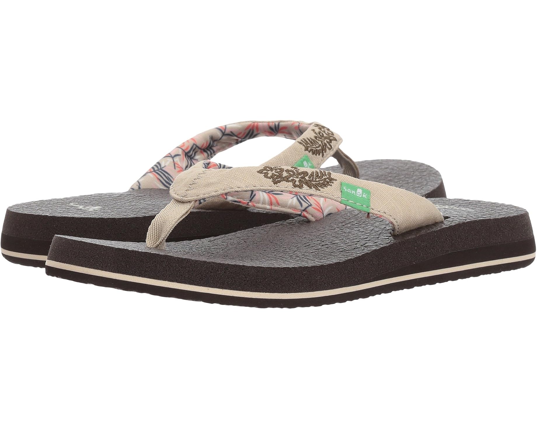 (取寄) サヌーク レディース ヨガ パラダイス 2 Sanuk women Yoga Paradise 2 Natural Paradise Palms|ジェットラグ店