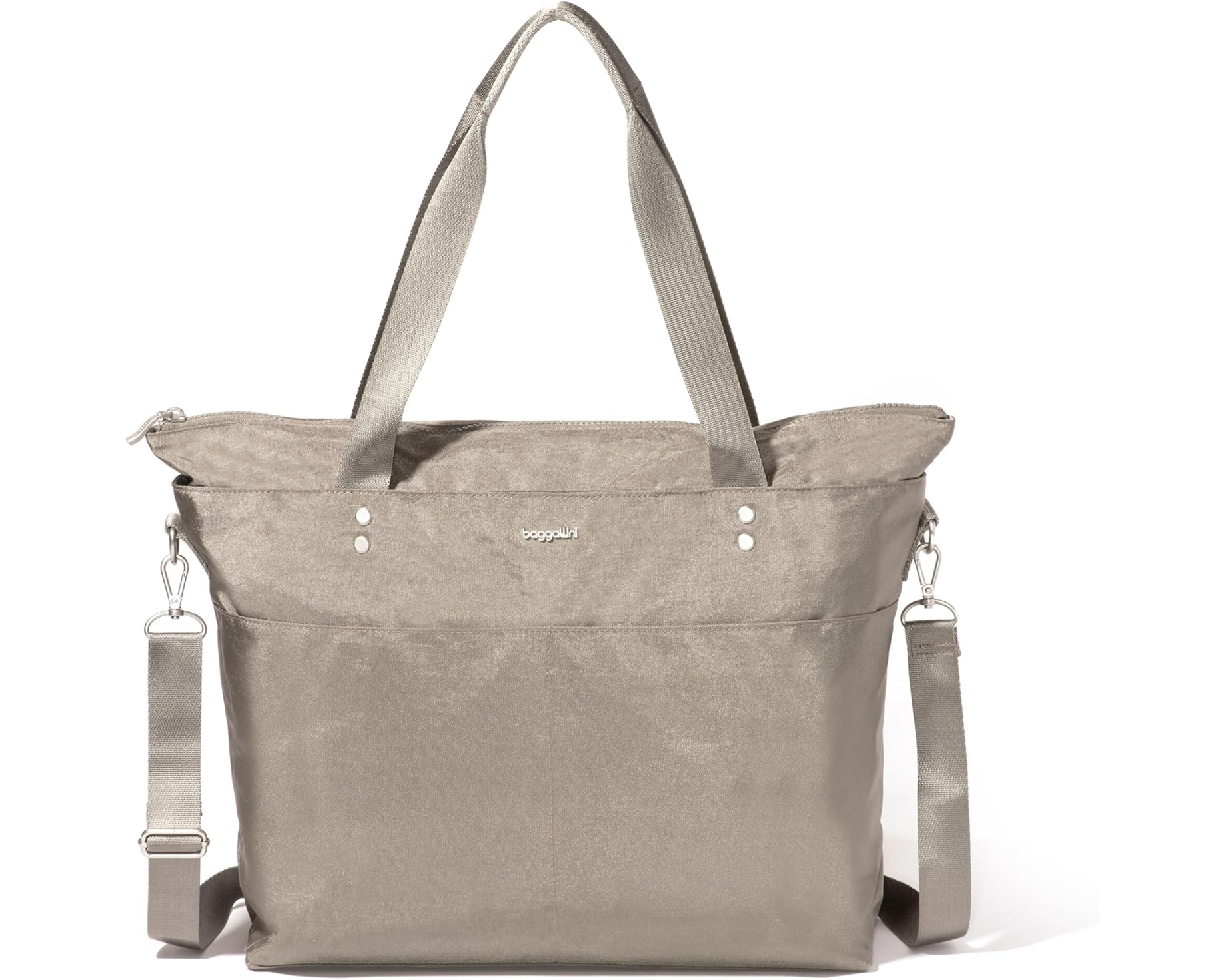(取寄) バッガリーニ キャリーオール ラップトップ トート Baggallini Carryall Laptop Tote Sterling Shimmer｜ジェットラグ店