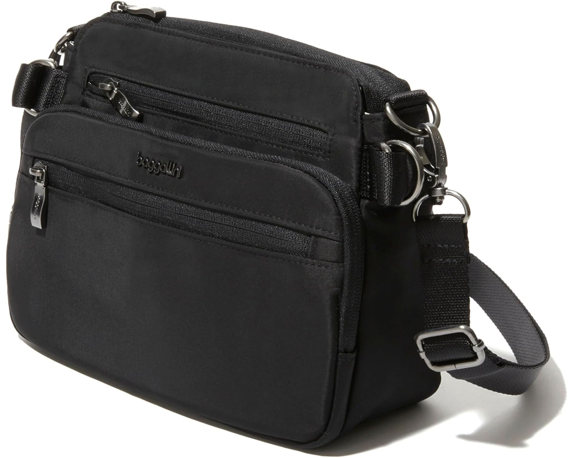 (取寄) バッガリーニ マレ クロスボディ Baggallini Marais Crossbody Black Twill｜ジェットラグ店