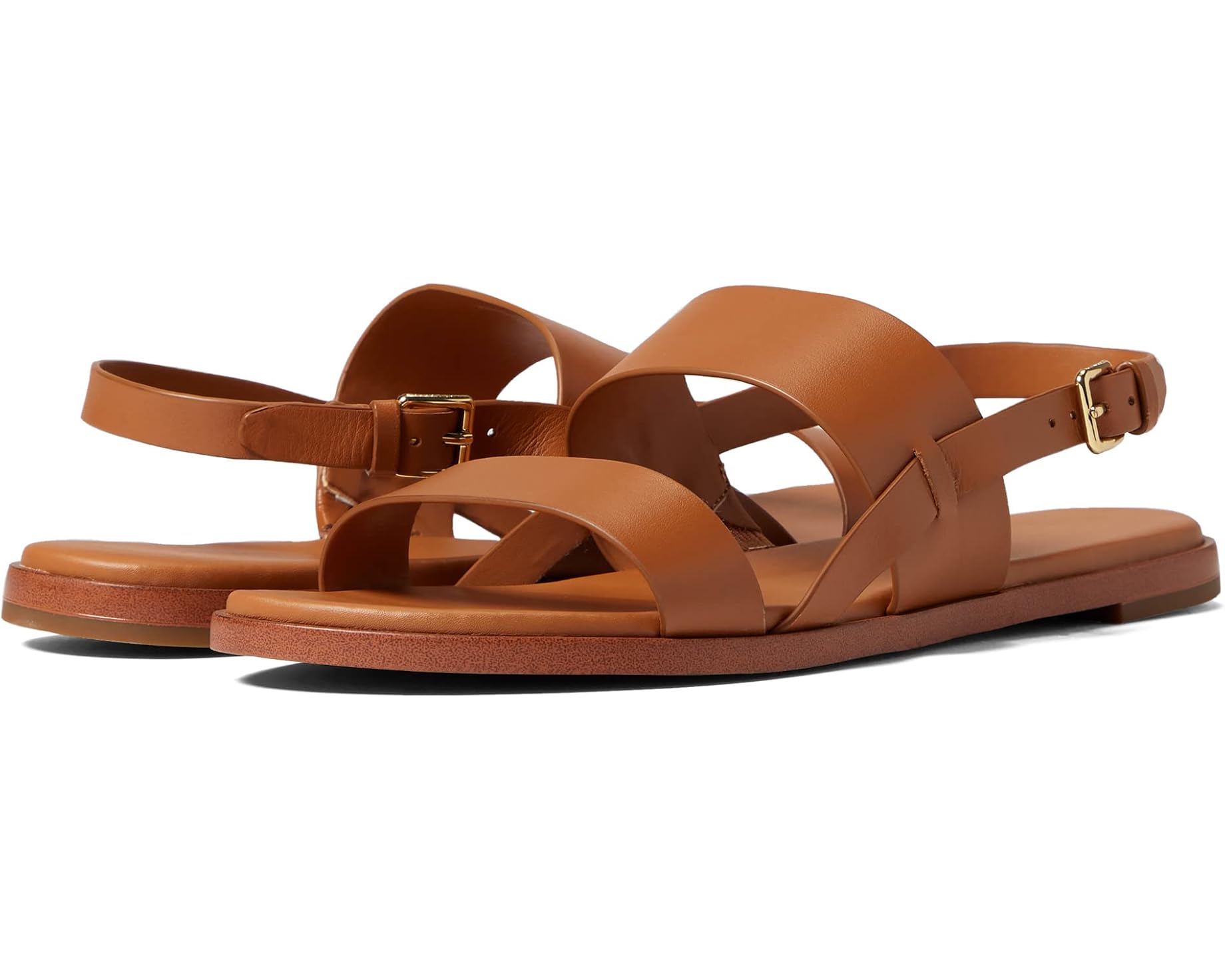 (取寄) コールハーン レディース フリン フラッツ サンダル Cole Haan women Flynn Flat Sandal Pecan Leather｜ジェットラグ店