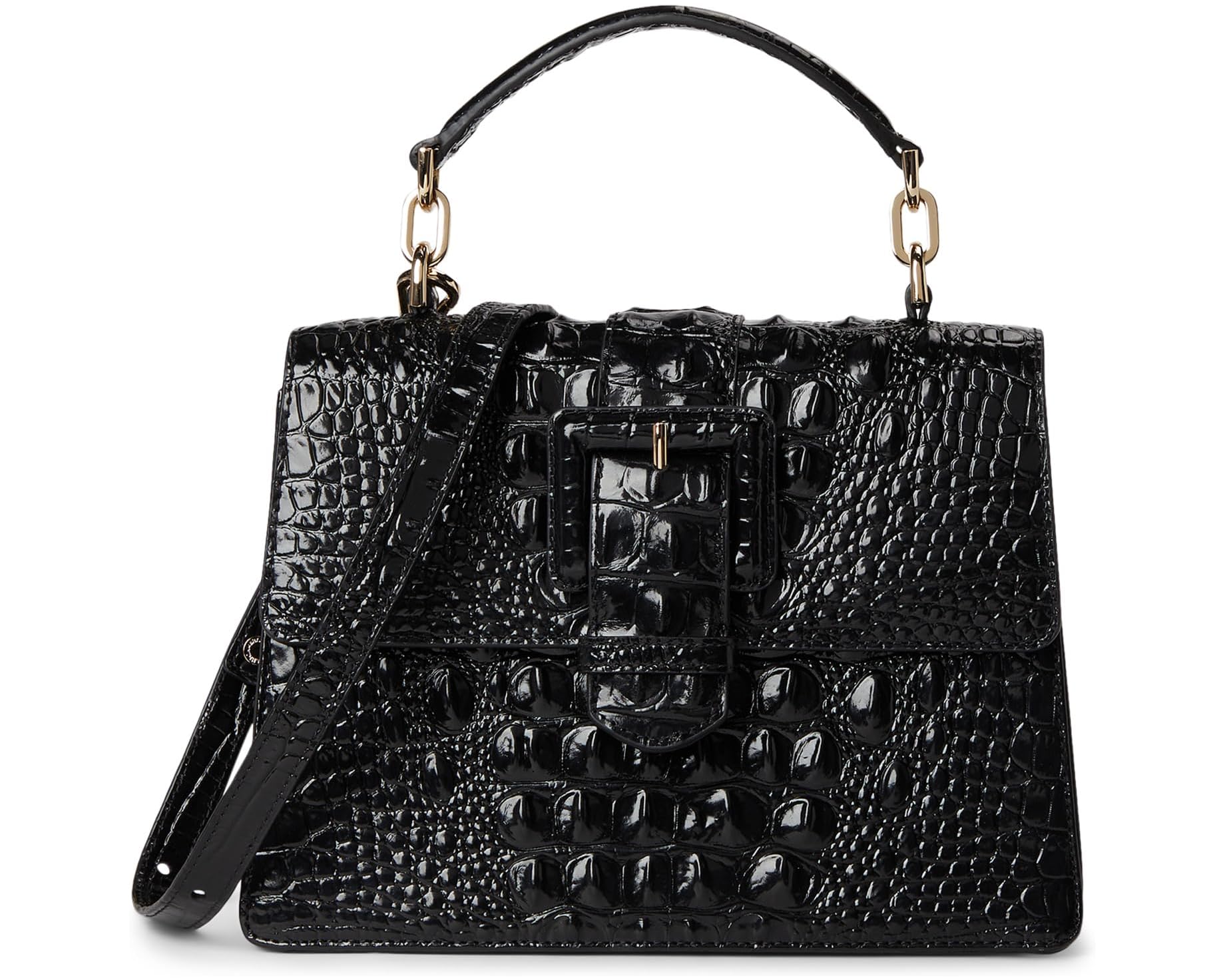 (取寄) ブラーミン メルボルン スモール ハリー Brahmin Melbourne Small Hallie Satchels Black｜ジェットラグ店 60,181円