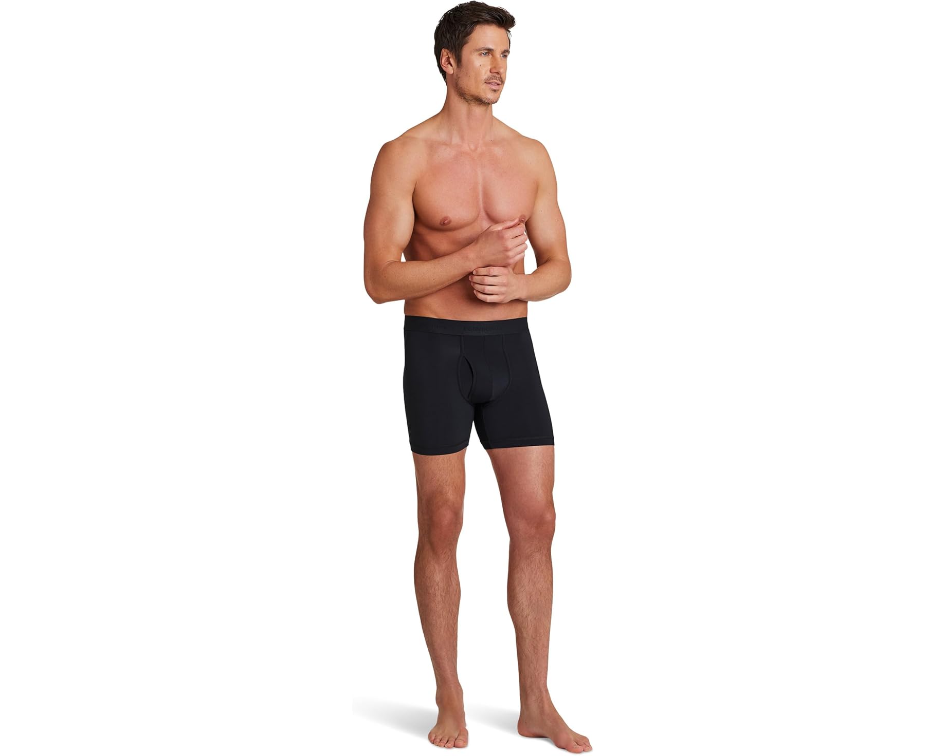 (取寄) コマンドー メンズ エッセンシャル ミクロ モーダル リラックスド-フィット フィット ボクサー ブリーフ Commando men Essential Micro Modal Relaxed Fit Boxer Brief Black｜ジェットラグ店