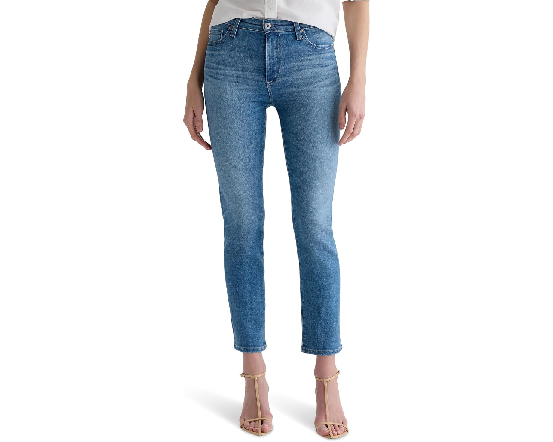 (取寄) AGジーンズ レディース プリーマ ロウ ライズ シガレット アンクル ジーンズ イン アトランティス AG Jeans women Prima Low Rise Cigarette Ankle Jeans in Atlantis Atlantis｜ジェットラグ店