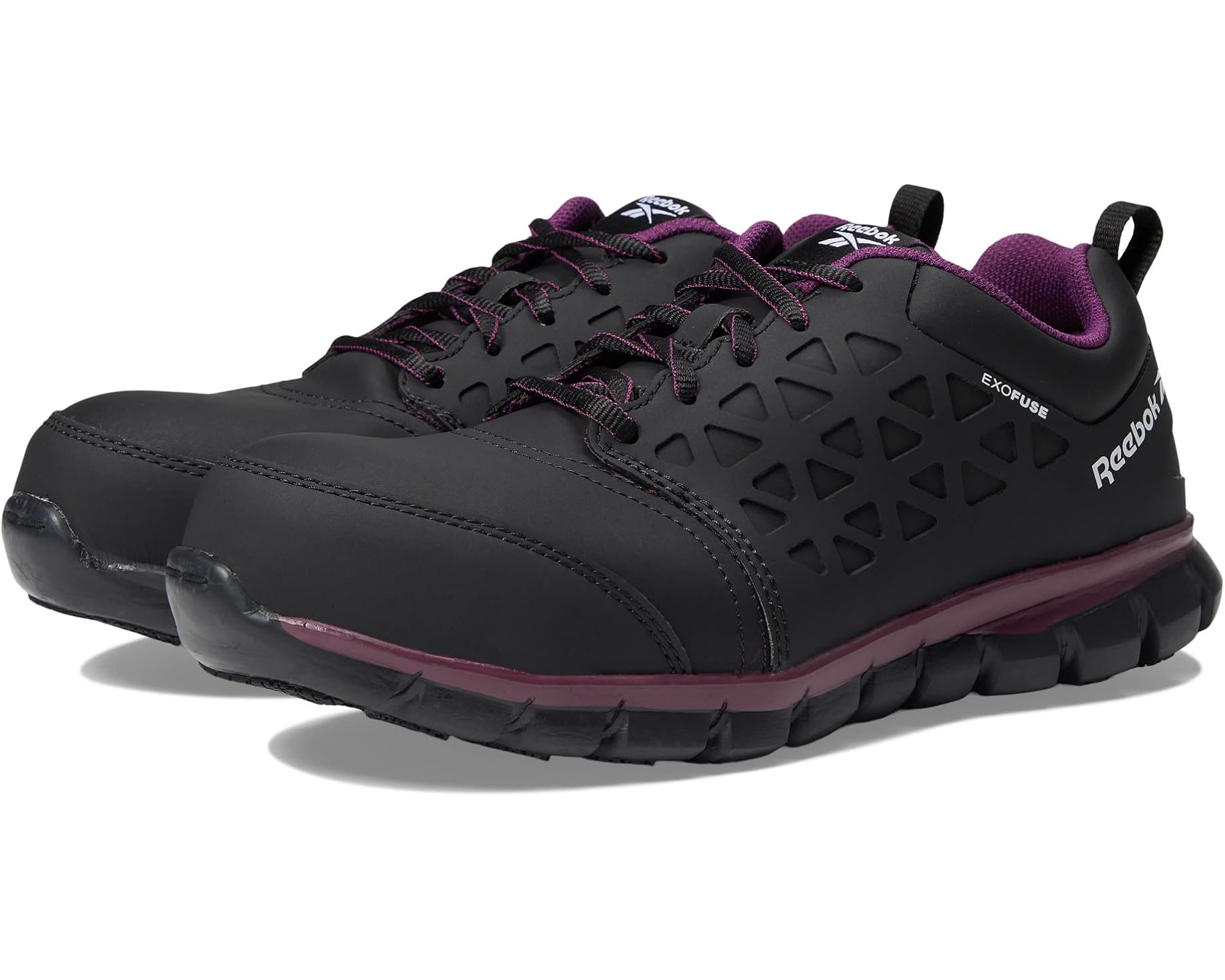 (取寄) リーボック ワーク レディース サブライト クッション ワーク コンプ トゥ SD Reebok Work women Sublite Cushion Work Comp Toe SD Black/Plum|ジェットラグ店