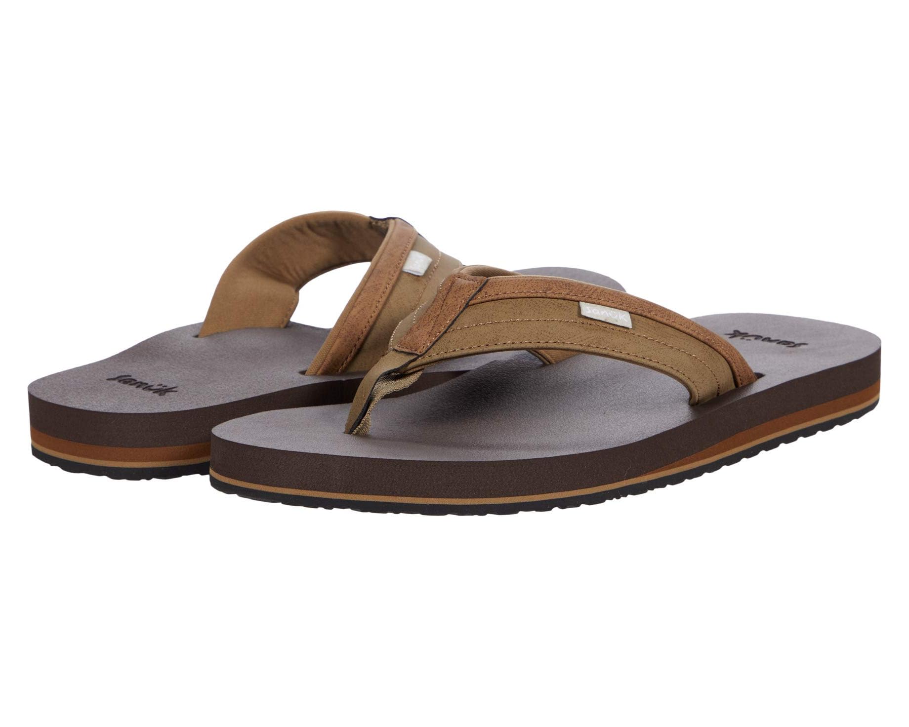 (取寄) サヌーク メンズ ジギー ソフト トップ Sanuk men Ziggy Soft Top Tan|ジェットラグ店