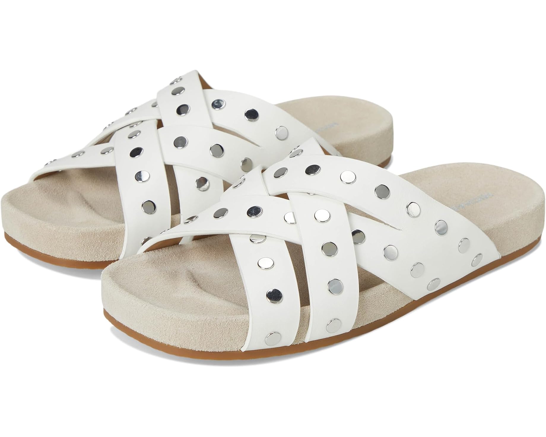 (取寄) マイケルコース レディース アイリーン フラッツ サンダル MICHAEL Michael Kors women Irene Flat Sandals Optic White|ジェットラグ店