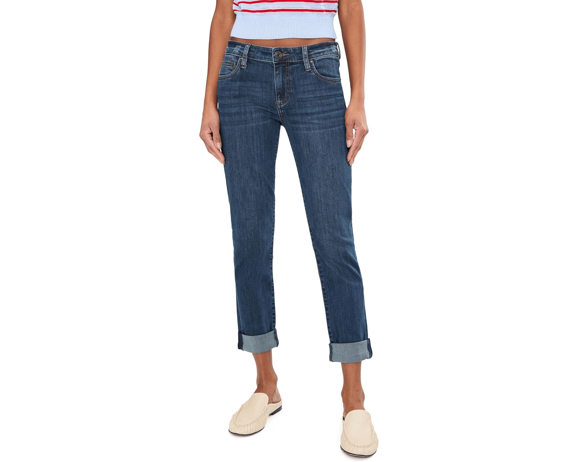 (取寄) カット フロム ザ クロス レディース キャサリン ボーイフレンズ ジーンズ KUT from the Kloth women Catherine Boyfriend Jeans Easily｜ジェットラグ店 25,425円