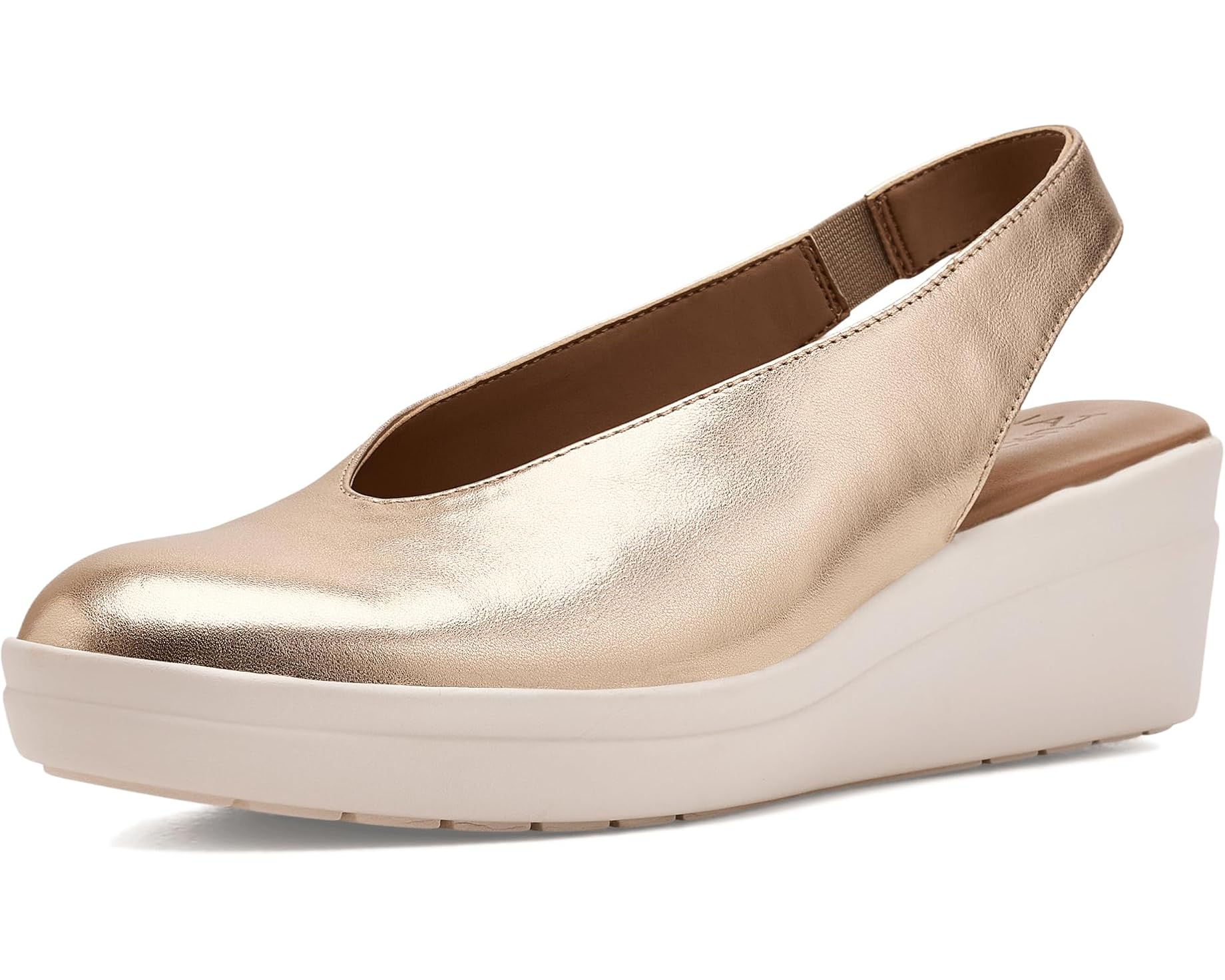 (取寄) ナチュラライザー レディース サットン スリングバックス Naturalizer women Sutton Slingbacks Light Champagne Leather|ジェットラグ店