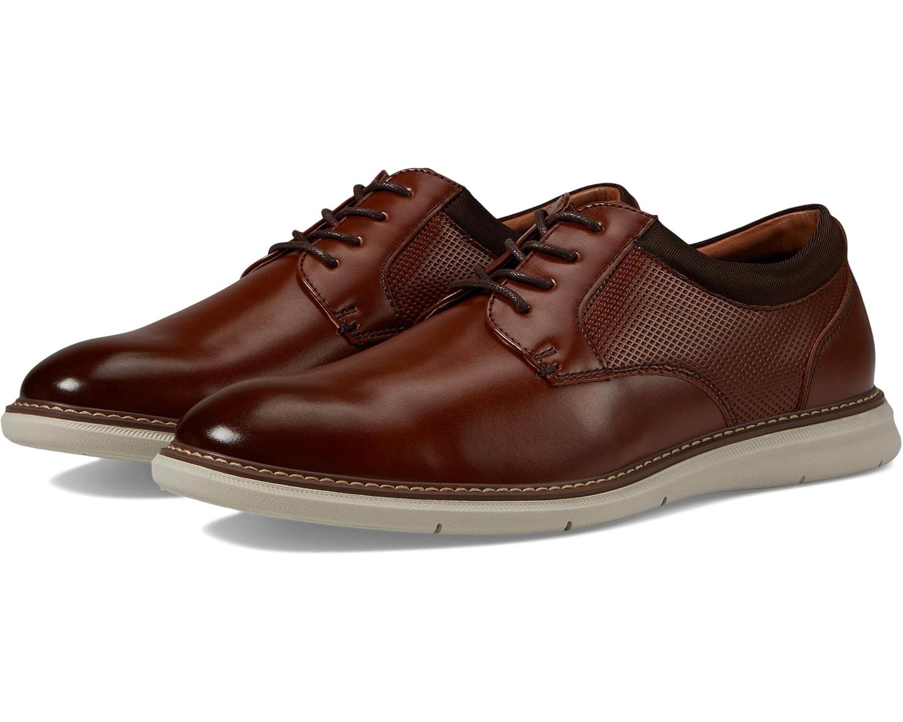 (取寄) ナン ブッシュ メンズ チェイス プレーン トゥ オックスフォード Nunn Bush men Chase Plain Toe Oxford Cognac|ジェットラグ店