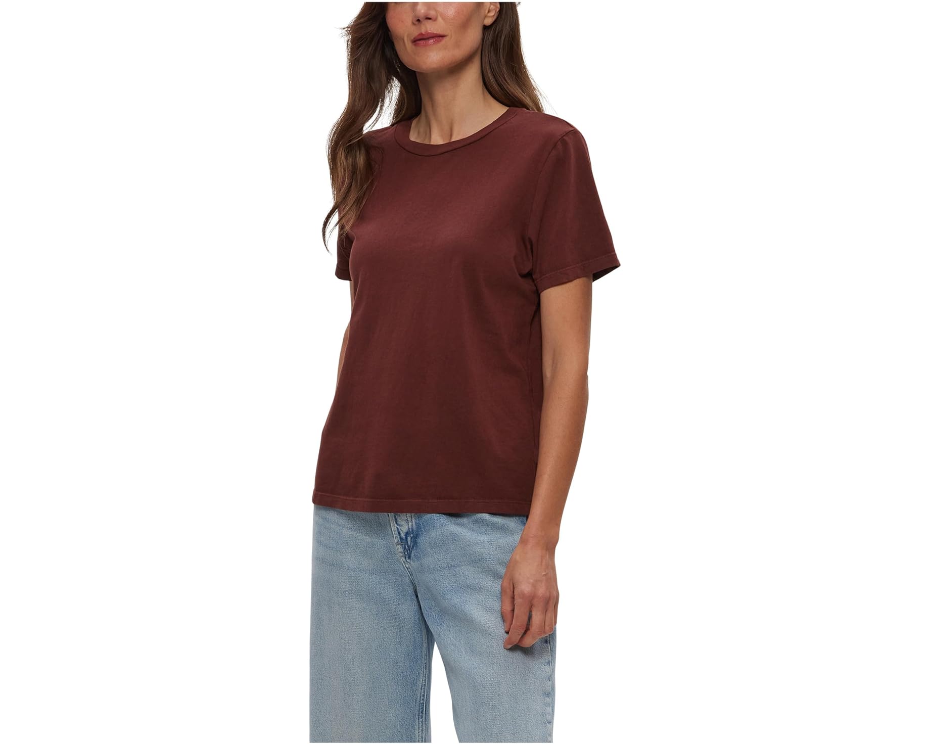 (取寄) マイケル スターズ レディース ベッカ ショート スリーブ クルー ネック ティー Michael Stars women Becca Short Sleeve Crew Neck Tee Espresso｜ジェットラグ店 14,681円