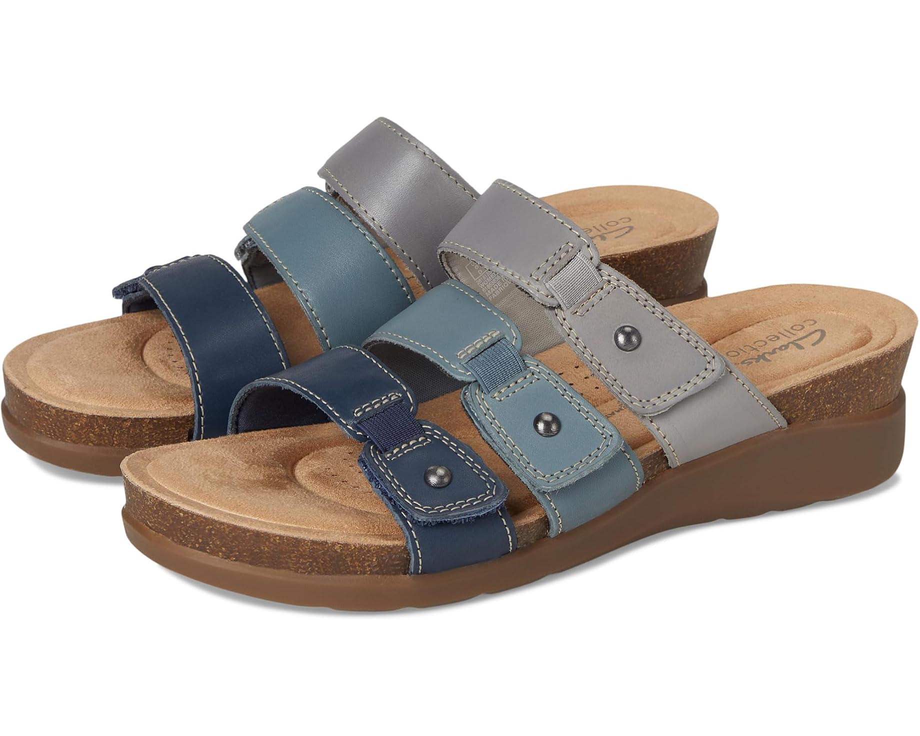 (取寄) クラークス レディース カレンヌ リリー Clarks women Calenne Lily Navy Multi Leather｜ジェットラグ店
