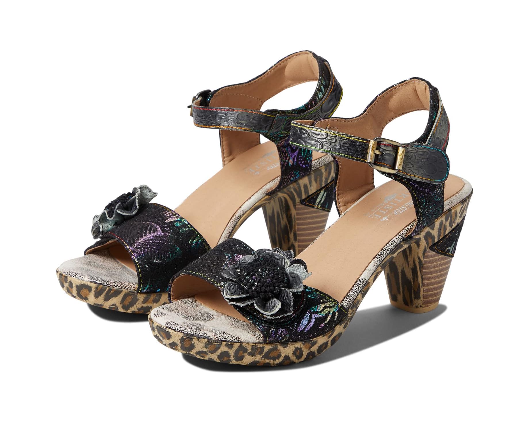 (取寄) レディース ワイルドキャット L'Artiste by Spring Step women Wildcat Black Multi｜ジェットラグ店