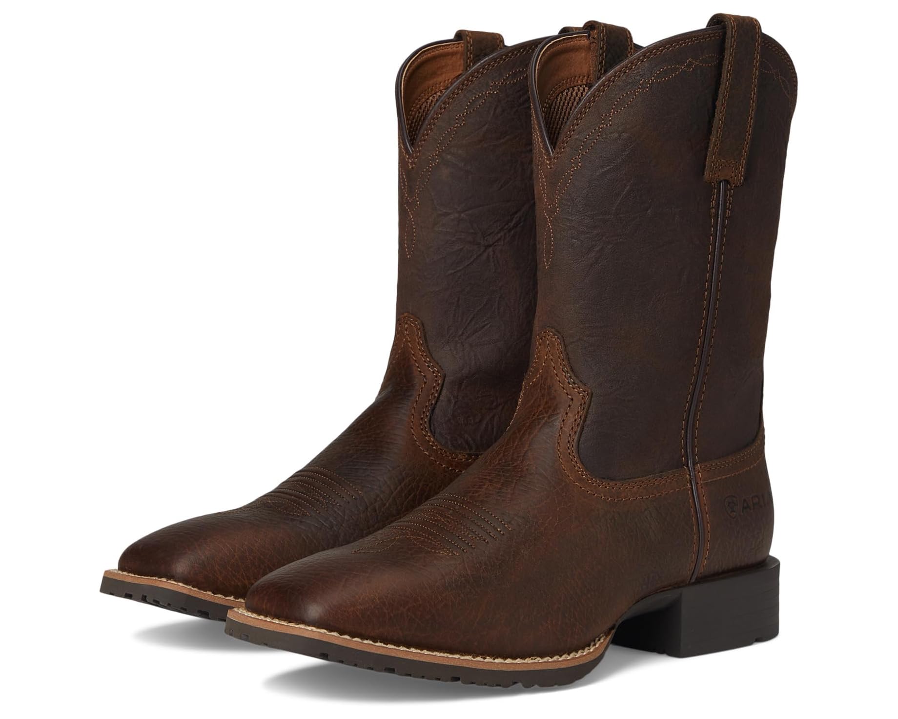 (取寄) アリアット メンズ ハイブリット グリット ウェスタン ブーツ Ariat men Hybrid Grit Western Boots Earth/Alamo Brown｜ジェットラグ店