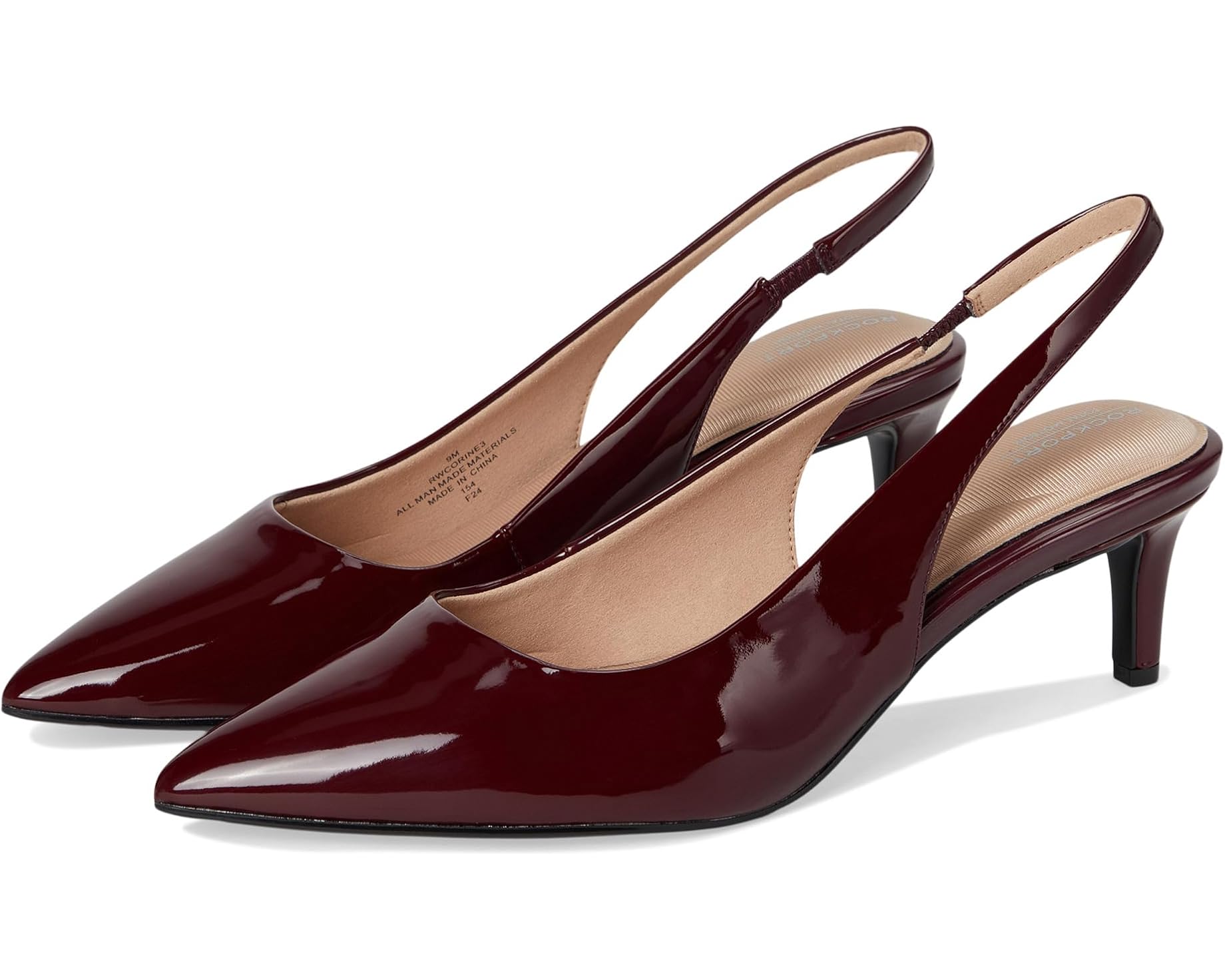 (取寄) ロックポート レディース コリーヌ Rockport women Corine Dark Red Patent|ジェットラグ店