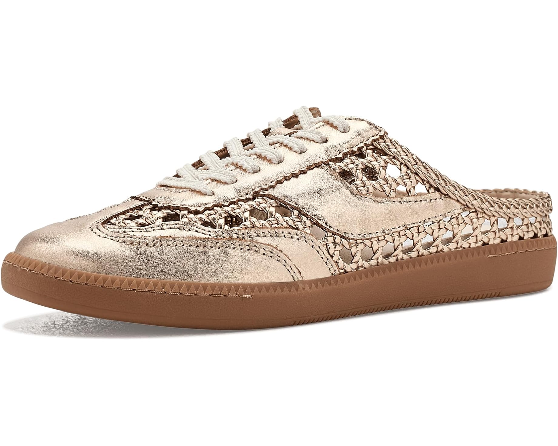 (取寄) ドルチェヴィータ レディース ノーティス スライド ウーブン Dolce Vita women Notice Slide Woven Gold｜ジェットラグ店