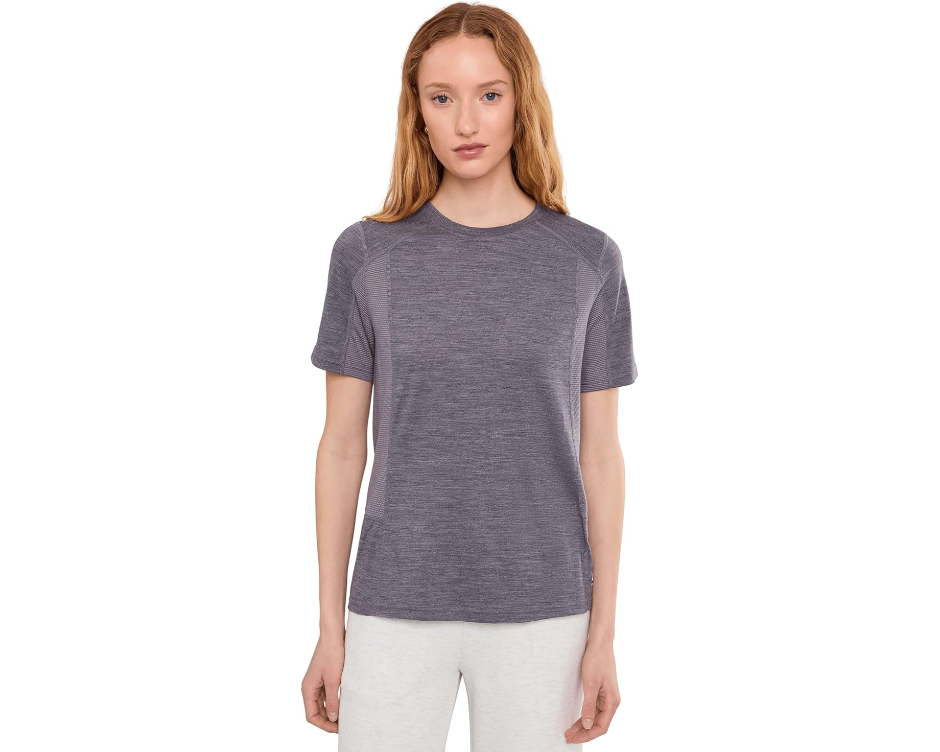 (取寄) スマートウール レディース マウンテン バイク ショート スリーブ ジャージ Smartwool women Mountain Bike Short Sleeve Jersey Purple Storm Heather｜ジェットラグ店