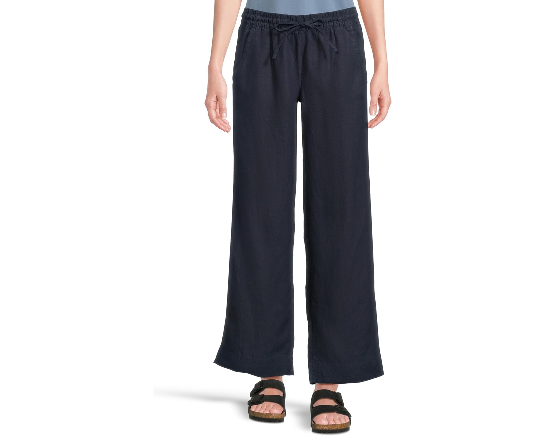 (取寄) エルエルビーン レディース プレミアム リネン ブリージー プル-オン パンツ L.L.Bean women Premium Linen Breezy Pull-On Pants Classic Navy 1｜ジェットラグ店 21,525円