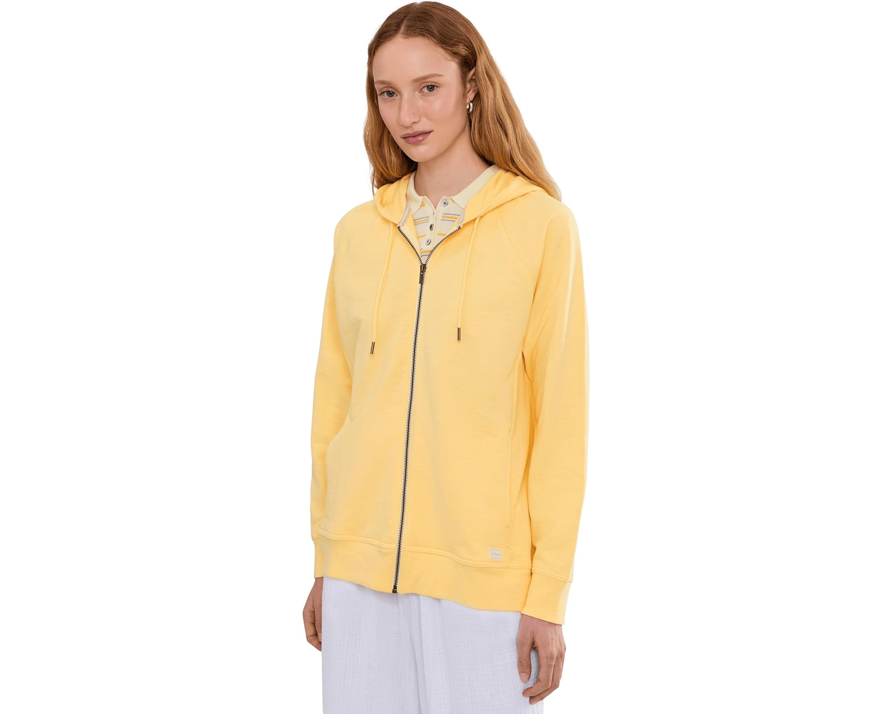(取寄) エルエルビーン レディース ピークス アイランド フル-ジップ ブーディ L.L.Bean women Peaks Island Full-Zip Hoodie Lemon｜ジェットラグ店