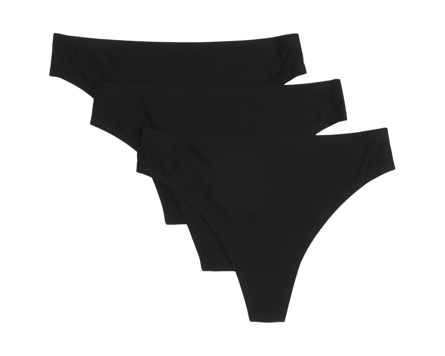 (取寄) シャンテル レディース ソフト ストレッチ トング 3-パック Chantelle women Soft Stretch Thong 3-Pack Black｜ジェットラグ店