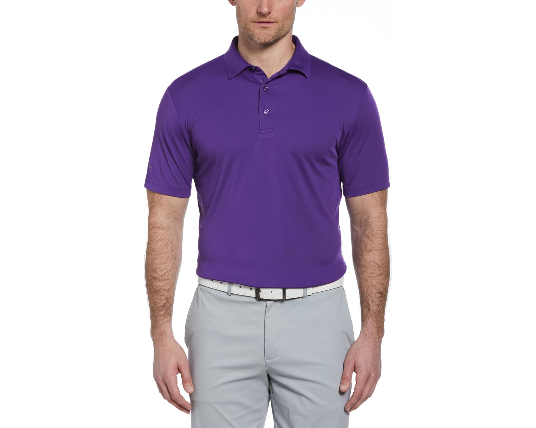 (取寄) キャロウェイ メンズ トーナメント ショート スリーブ ポロ Callaway men Tournament Short Sleeve Polo Tillandsia Purple|ジェットラグ店
