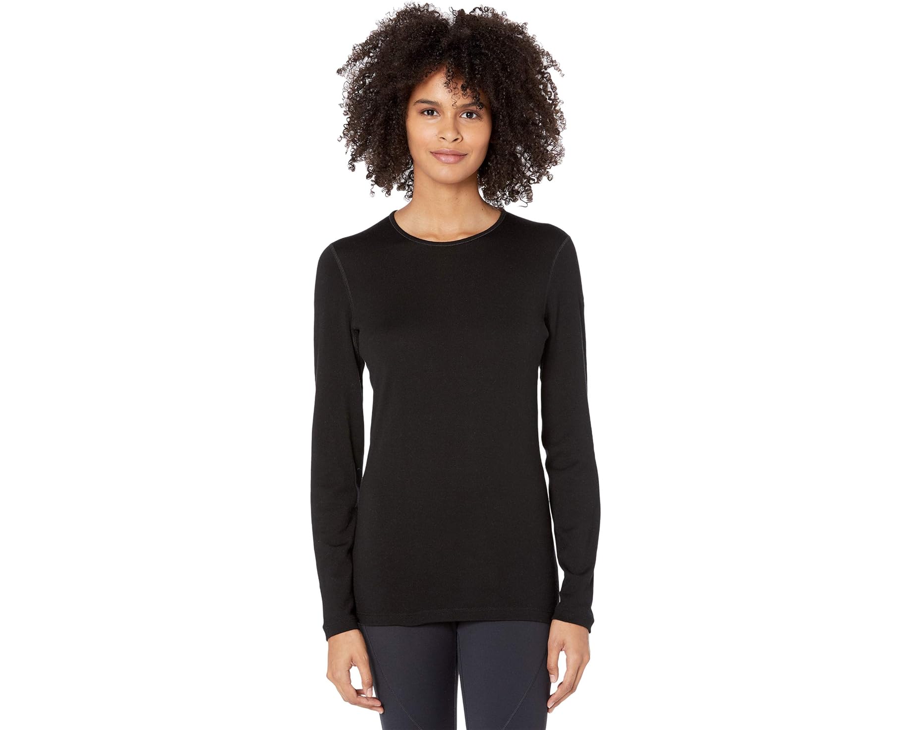 (取寄) アイスブレイカー レディース 260 テック メリノ ベースレイヤー&mdash; ロング スリーブ クルー Icebreaker women 260 Tech Merino Baselayer Long Sleeve Crewe Black｜ジェットラグ店