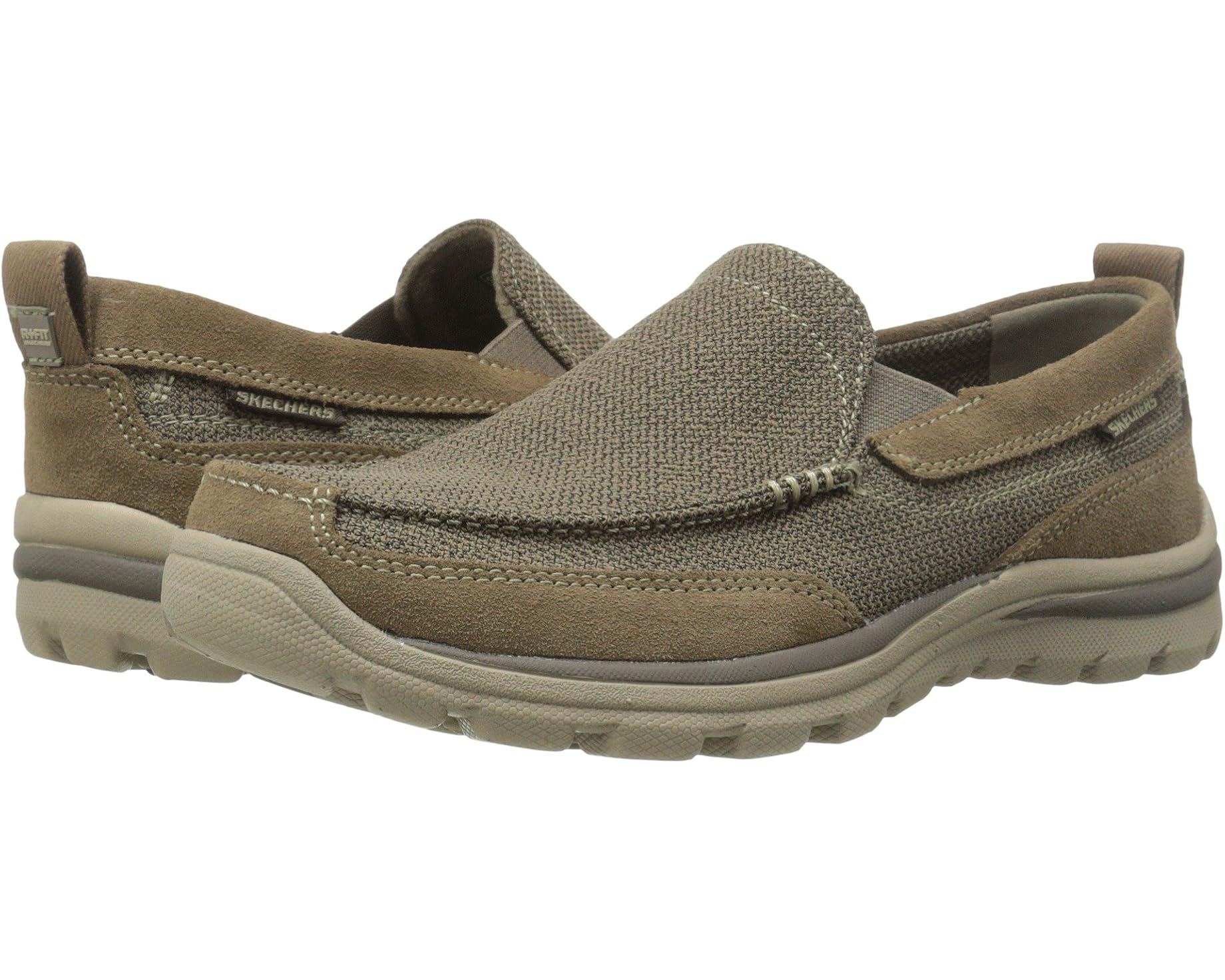 (取寄) スケッチャーズ メンズ リラックスド-フィット フィット スペリアー - ミルフォード SKECHERS men Relaxed Fit Superior - Milford Light Brown|ジェットラグ店