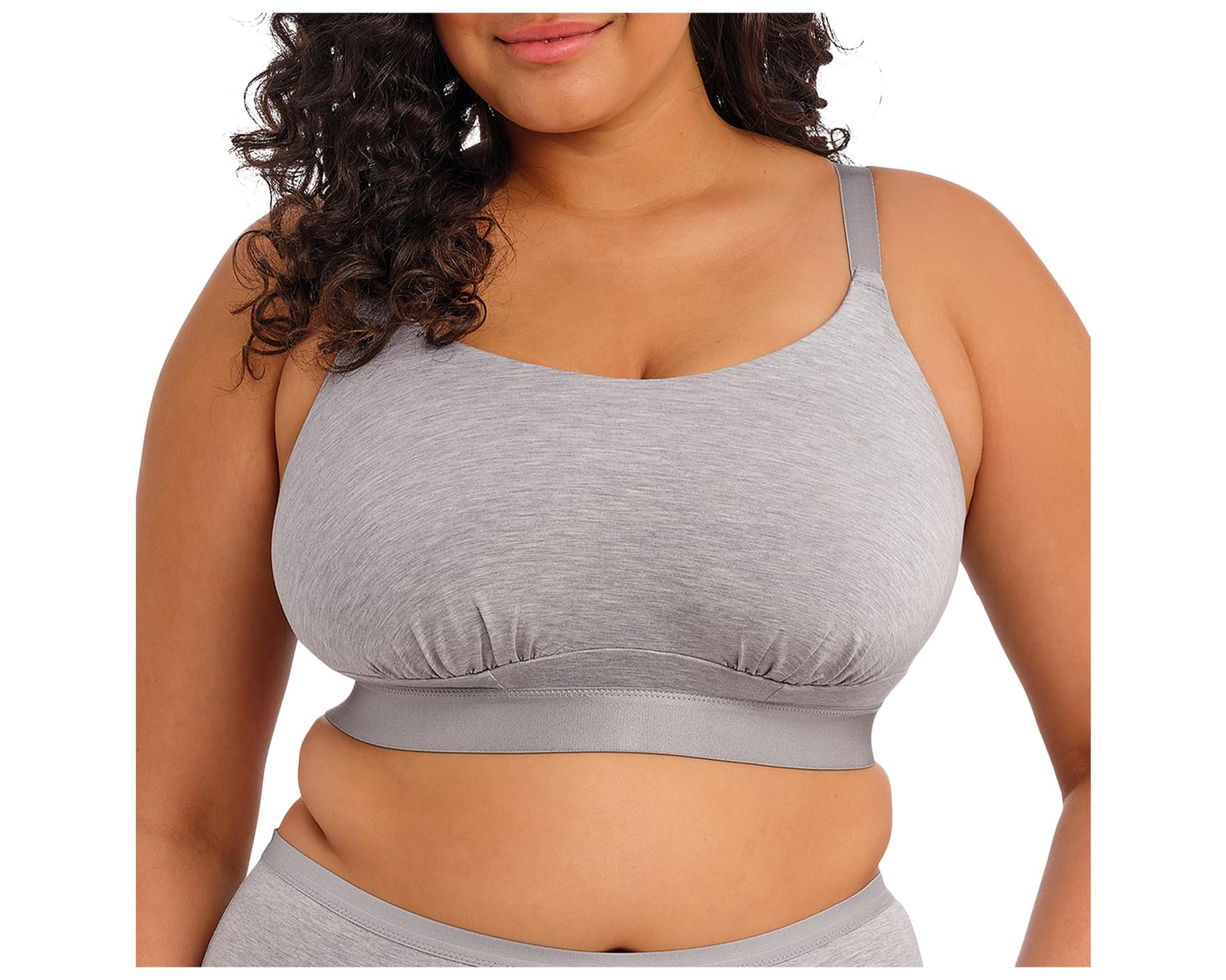 (取寄) エロミ レディース ダウンタイム ワイヤレス ブラレット elomi women Downtime Wireless Bralette Grey Marl｜ジェットラグ店 17,647円