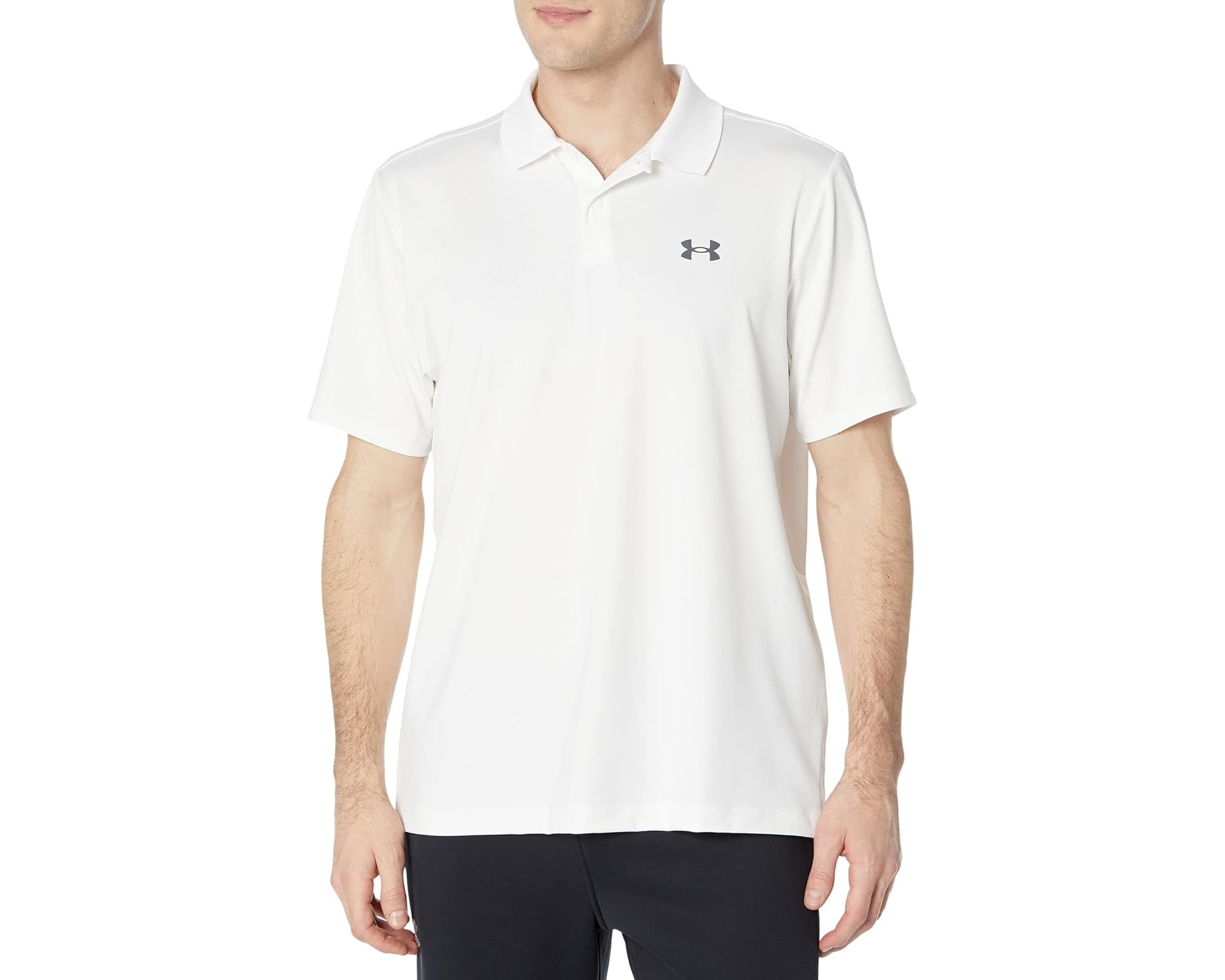 (取寄) アンダーアーマー ゴルフ メンズ Under Armour Golf men 1377374-383 White/Pitch Gray｜ジェットラグ店