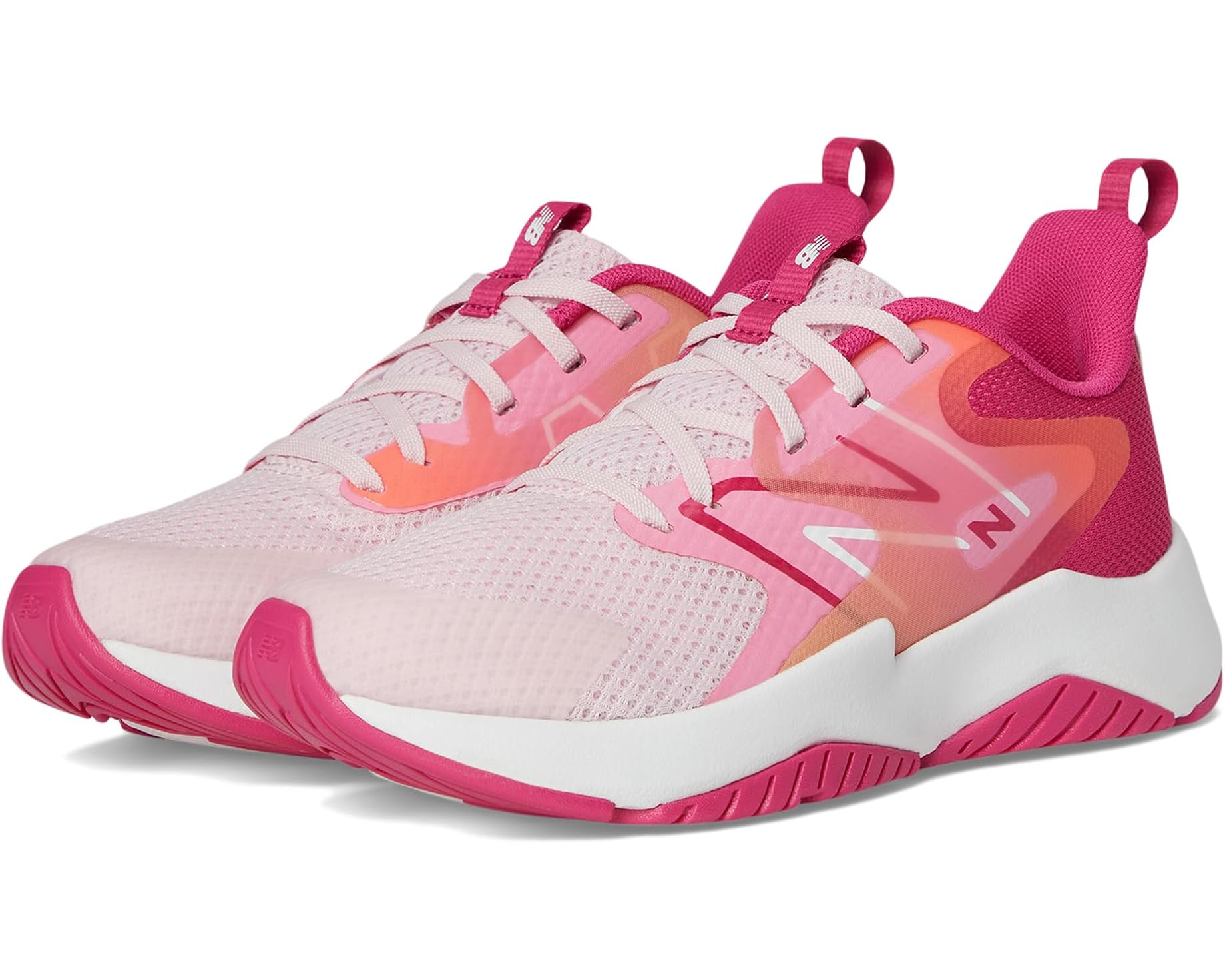 (取寄) ニューバランス キッズ レイヴ ラン V2 (ビッグ キッド) New Balance kids Rave Run v2 (Big Kid) Rose Sugar/Carnival Pink｜ジェットラグ店