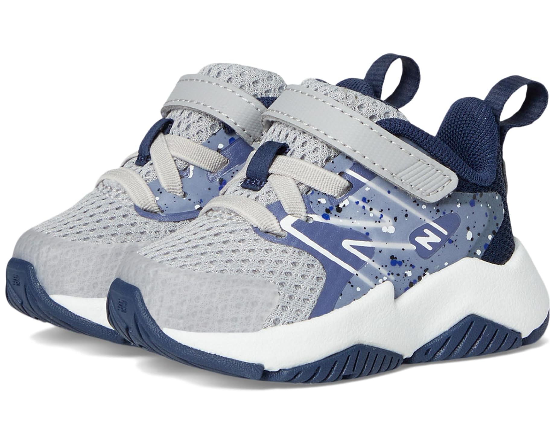 (取寄) ニューバランス キッズ レイヴ ラン V2 バンジー レース ウィズ トップ ストラップ (インファント/トドラー) New Balance kids Rave Run v2 Bungee Lace with Top Strap (Infant/Toddler) Raincloud/Dream State/Nb Navy｜ジェットラグ店