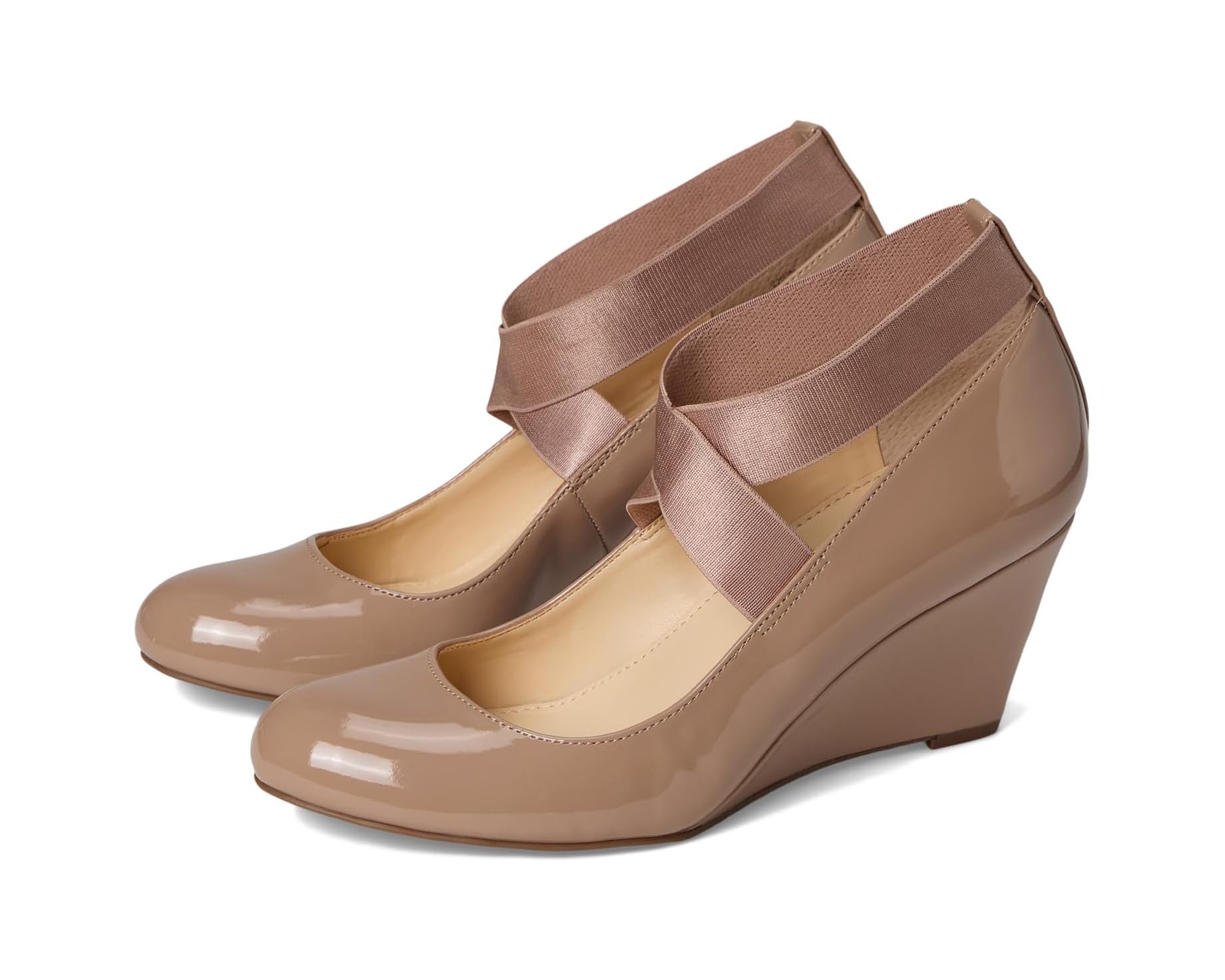(取寄) ジェシカ シンプソン レディース ドレス ウェッジ Jessica Simpson women Saedra Dress Wedge Chai Latte Patent｜ジェットラグ店