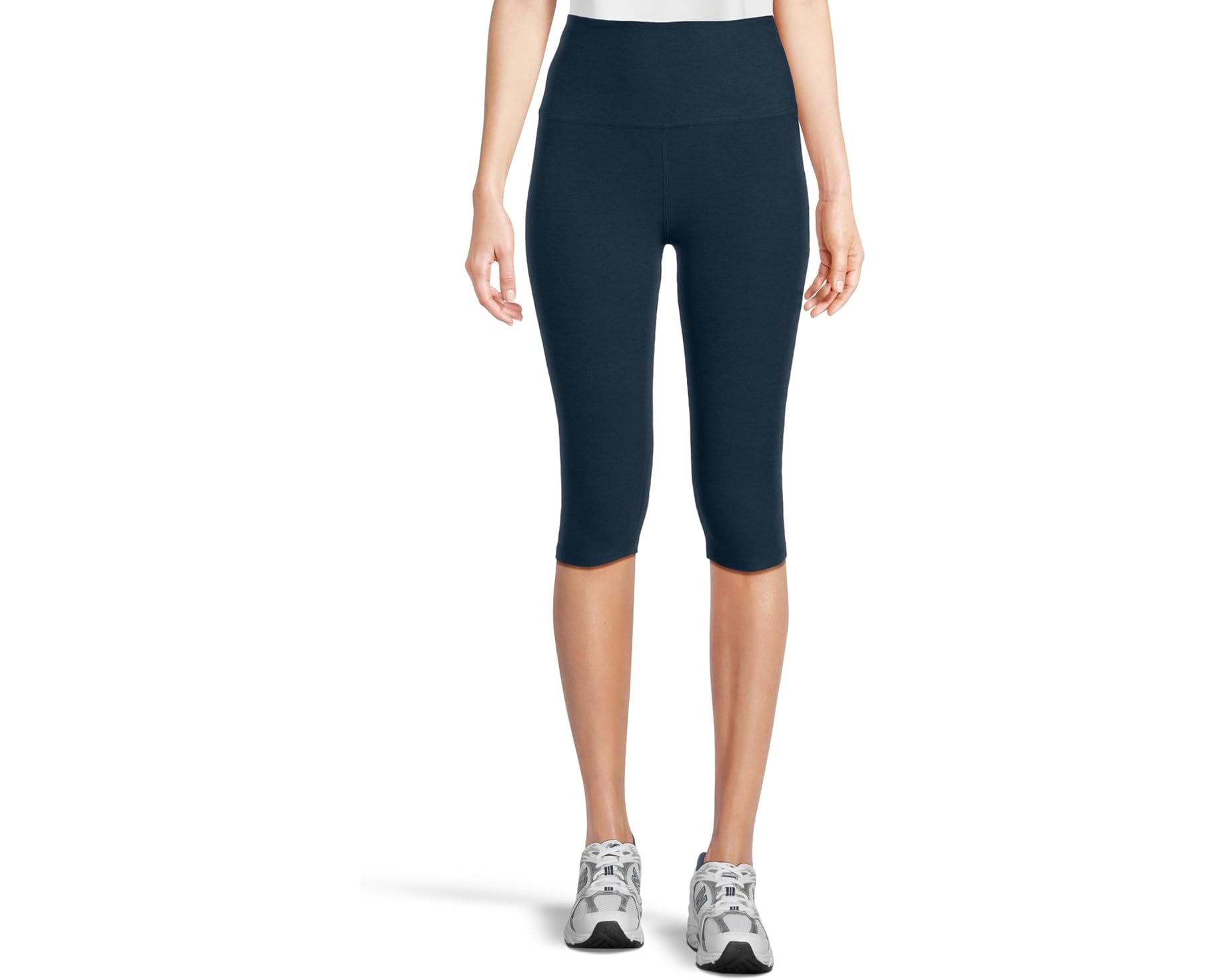 (取寄) ビヨンドヨガ レディース スペースダイ ハイ ウェスト ペダル プッシャー レギングス Beyond Yoga women Spacedye High Waisted Pedal Pusher Leggings Nocturnal Navy｜ジェットラグ店