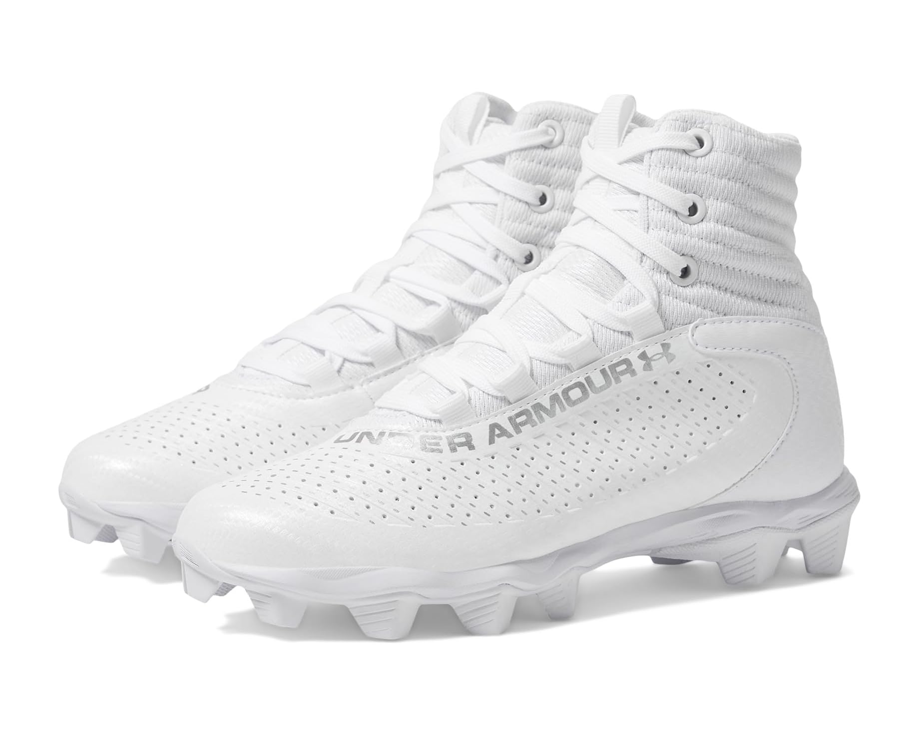 (取寄) アンダーアーマー キッズ ハイライト フラン RM 2.0 (トドラー/リトル キッド/ビッグ キッド) Under Armour kids Highlight Fran RM 2.0 (Toddler/Little Kid/Big Kid) White/Metallic Silver/Metallic Silver｜ジェットラグ店