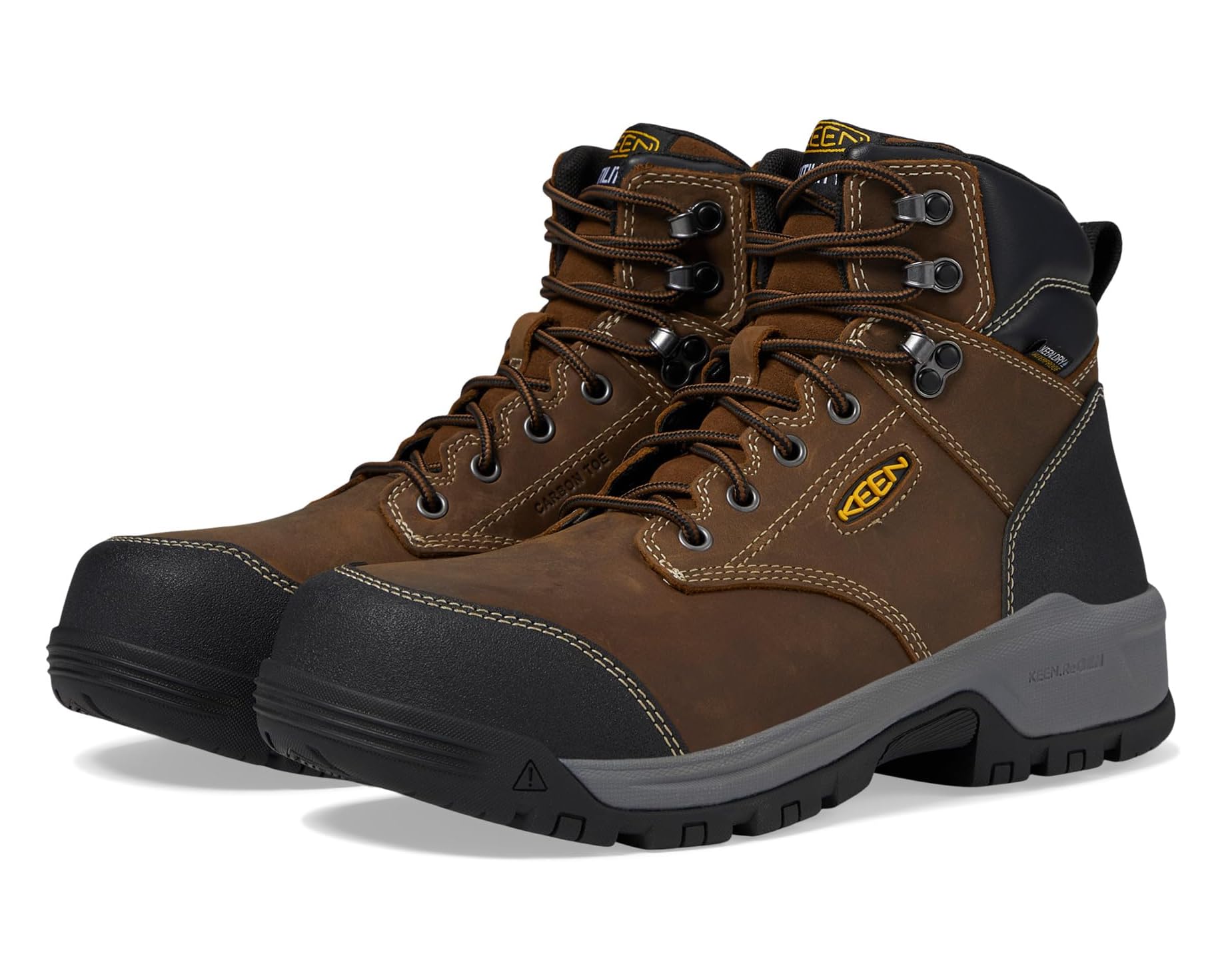 (取寄) キーン ユーティリティ メンズ エバンストン コンポジット トゥ ウォータープルーフ KEEN Utility men Evanston 6" Composite Toe Waterproof Bison/Black｜ジェットラグ店