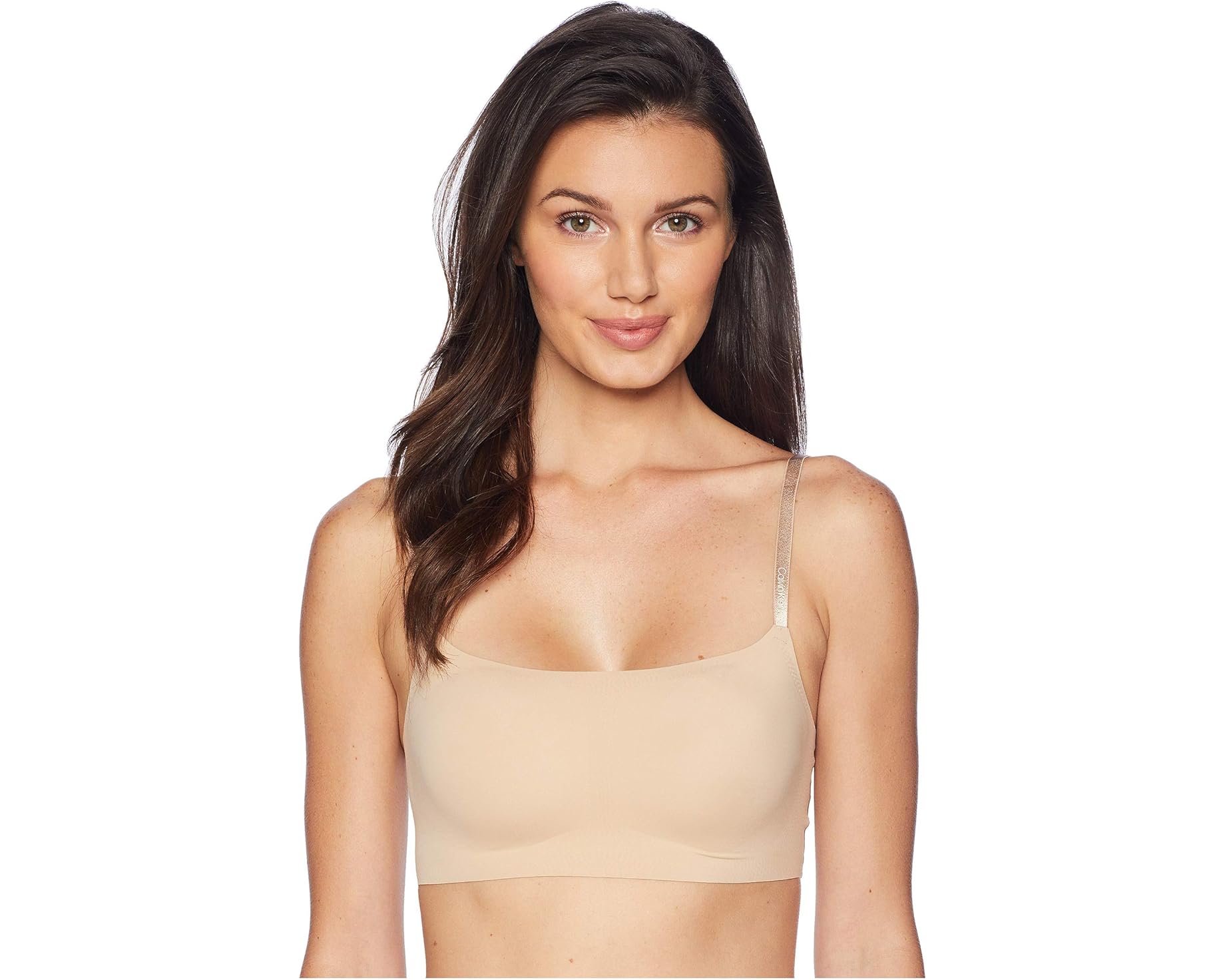 (取寄) カルバンクライン アンダーウェア レディース インビジブルズ アジャスタブル ストラップ ブラレット Calvin Klein Underwear women Invisibles Adjustable Strap Bralette Bare｜ジェットラグ店