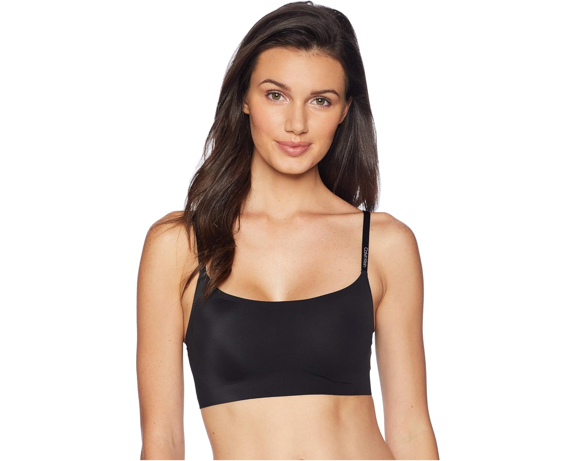 (取寄) カルバンクライン アンダーウェア レディース インビジブルズ アジャスタブル ストラップ ブラレット Calvin Klein Underwear women Invisibles Adjustable Strap Bralette Black｜ジェットラグ店