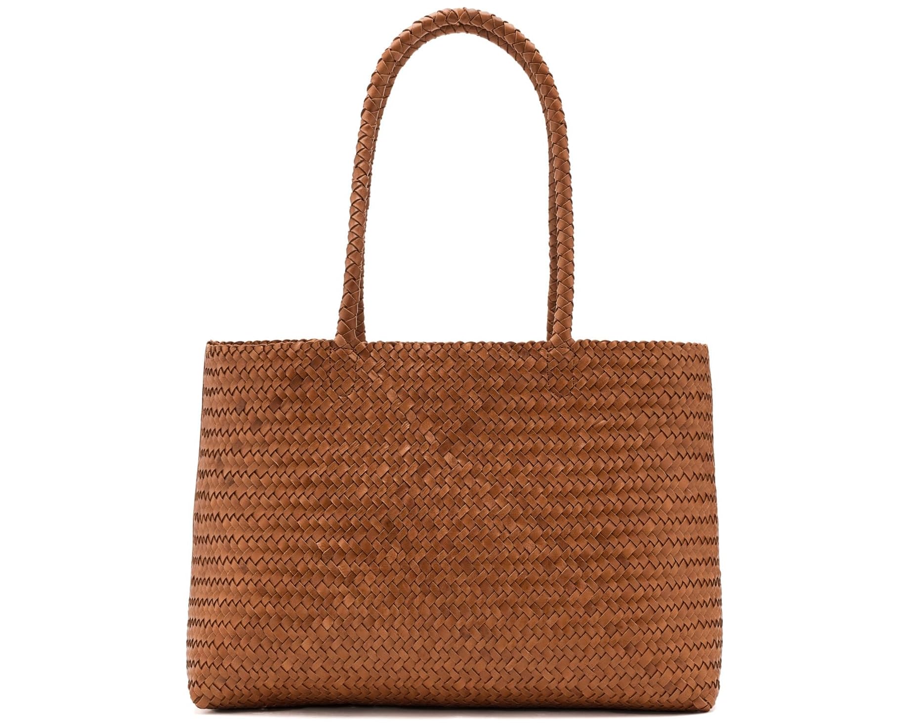 (取寄) メイドウェル ハンドウーベン レザー トート Madewell Handwoven Leather Tote Burnt Sienna｜ジェットラグ店