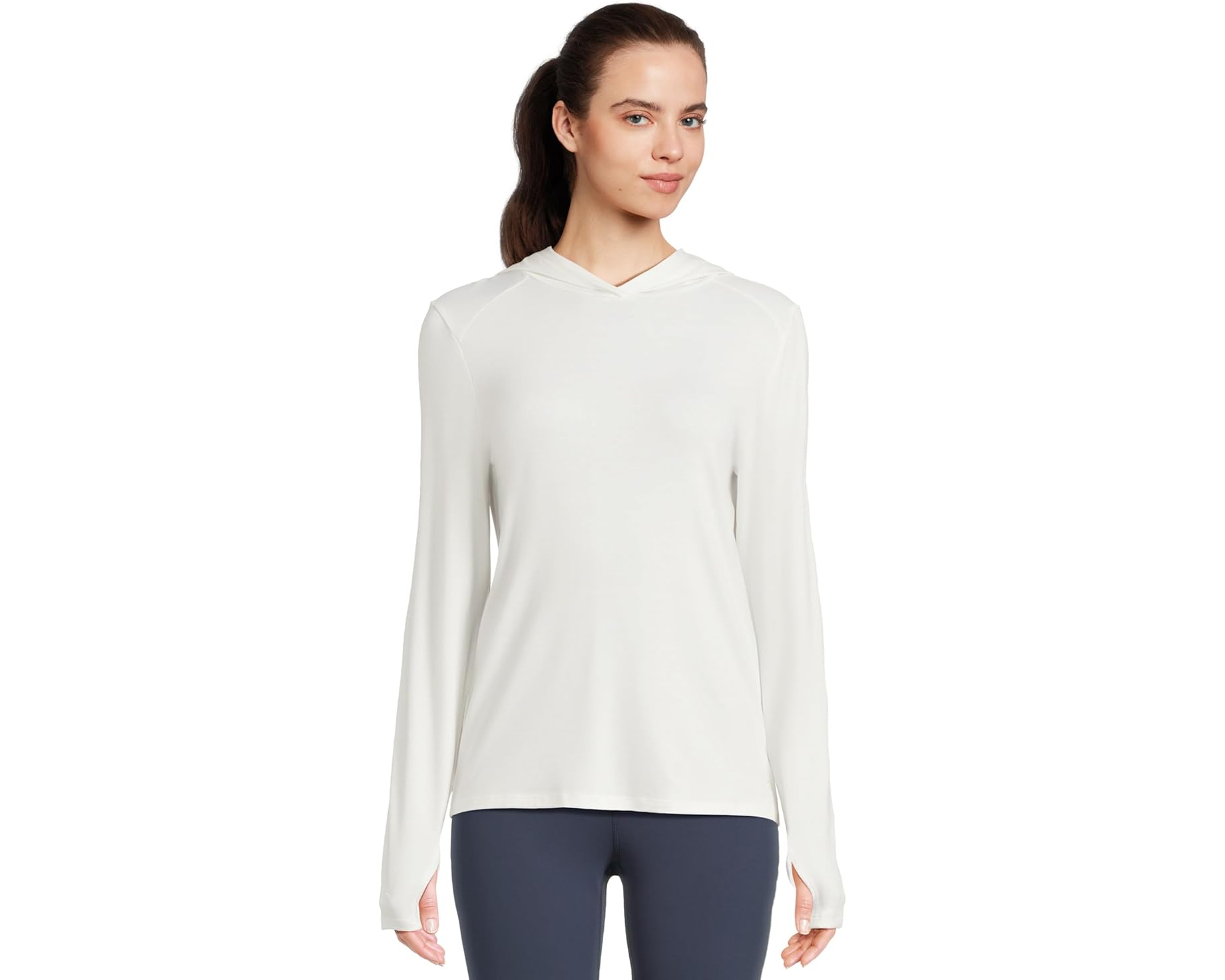 (取寄) フリーフライ レディース バンブー シェード ブーディ リ Free Fly women Bamboo Shade Hoodie II Bright White|ジェットラグ店