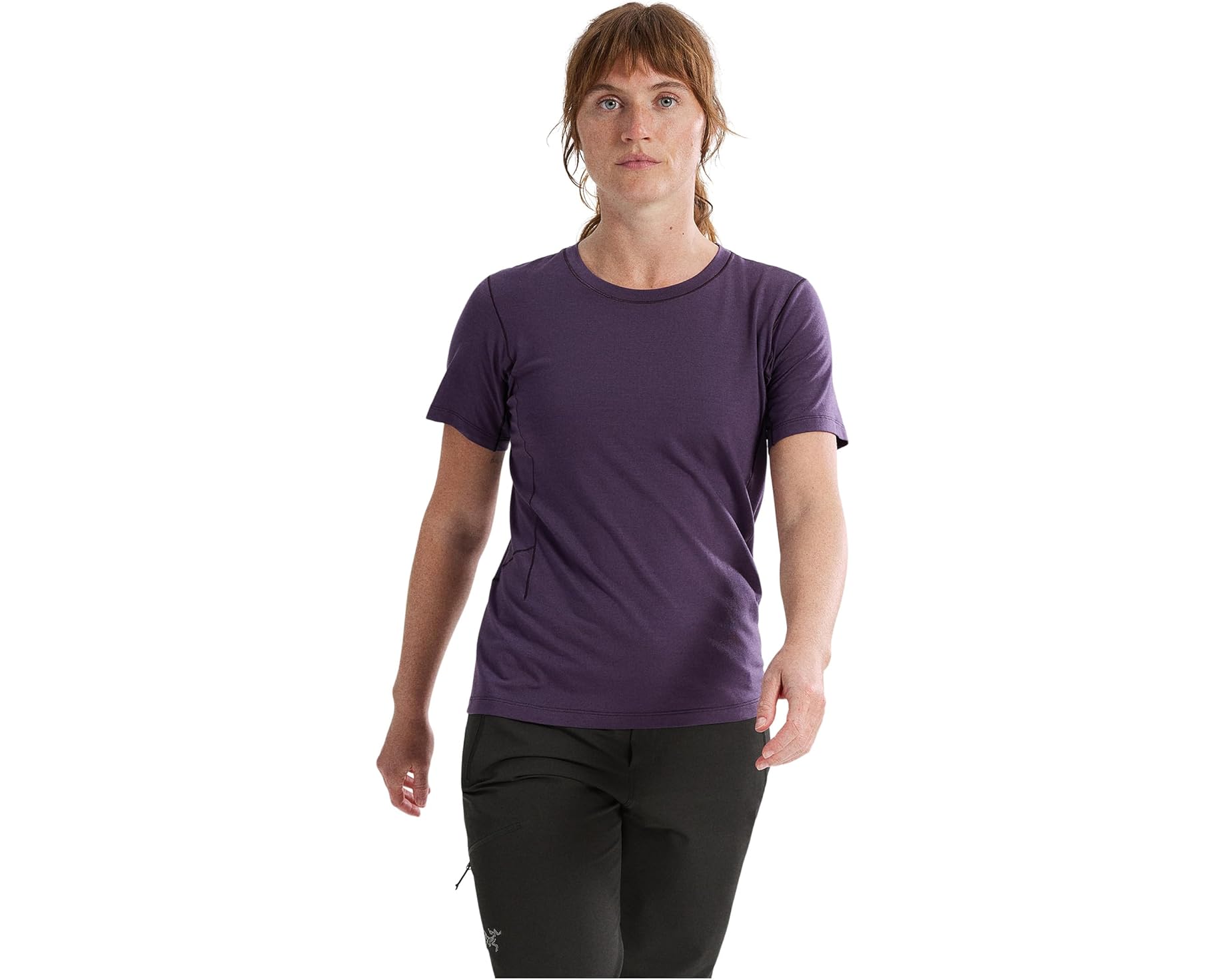 (取寄) レディース ラナ メリノ ウール クルー ショート スリーブ Arc'teryx women Lana Merino Wool Crew Short Sleeve Moondrop｜ジェットラグ店