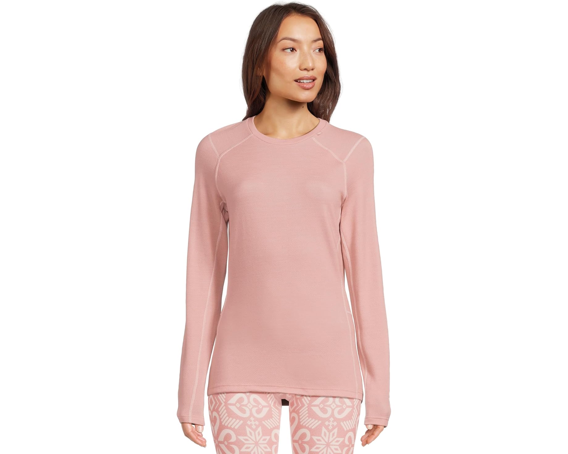 (取寄) ヘリーハンセン レディース リファ メリノ ミッドウエイト クルー Helly Hansen women Lifa Merino Midweight Crew Pink｜ジェットラグ店