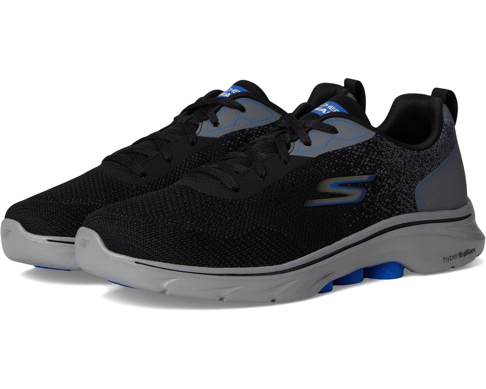 (取寄) スケッチャーズ パフォーマンス メンズ ゴー ウォーク SKECHERS Performance men Go Walk 7- Ennoble Black/Grey｜ジェットラグ店