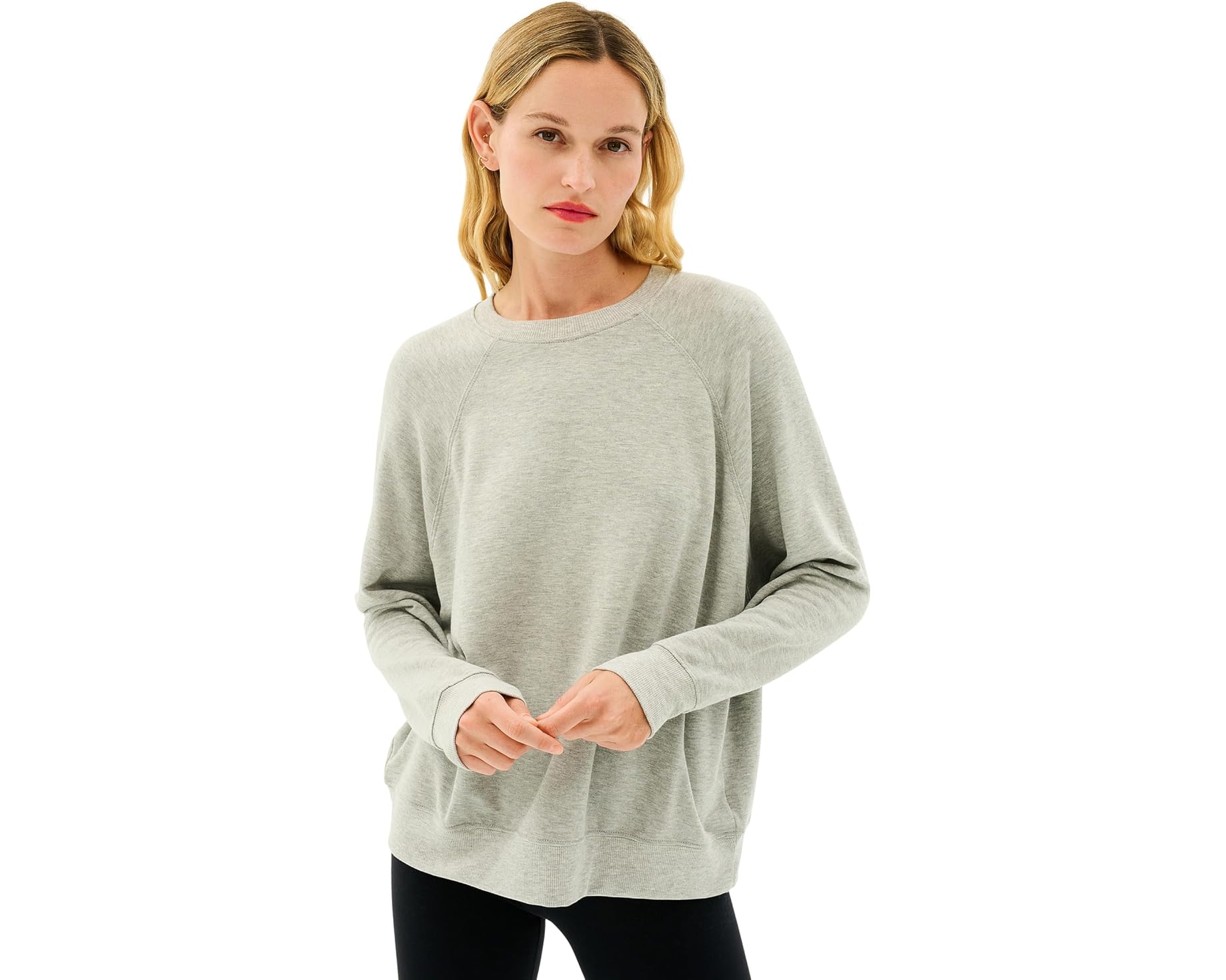 (取寄) スピリッツ 59 レディース アンディ オーバーサイズ フリース スウェットシャツ Splits59 women Andie Oversized Fleece Sweatshirt Heather Grey｜ジェットラグ店