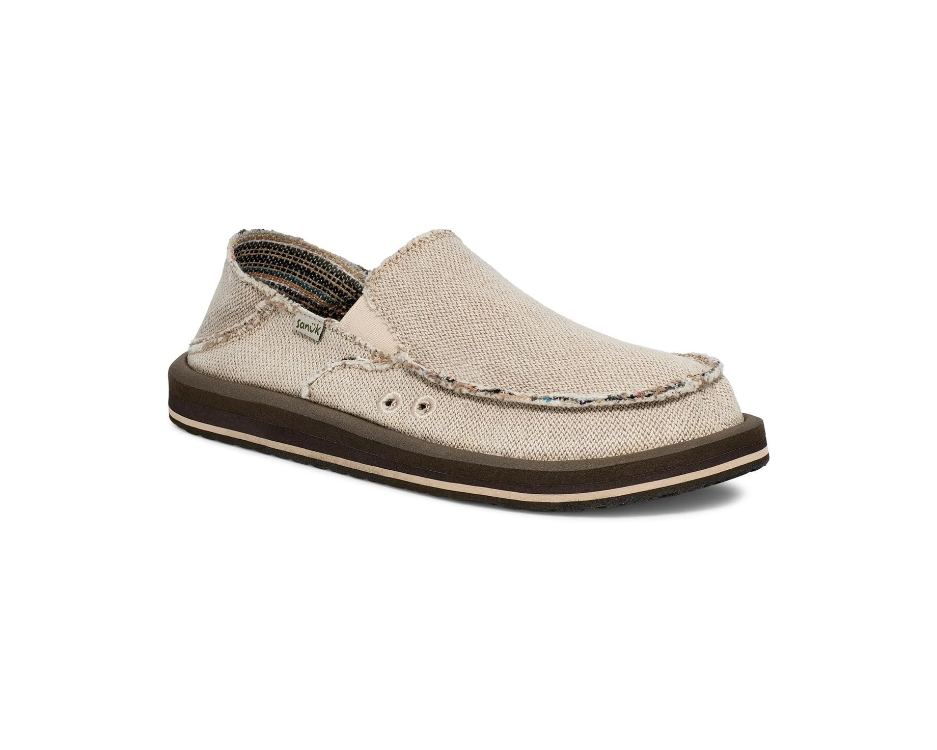 (取寄) サヌーク メンズ ドニー ヘンプ ツートーン Sanuk men Donny Hemp Two-Tone Natural｜ジェットラグ店