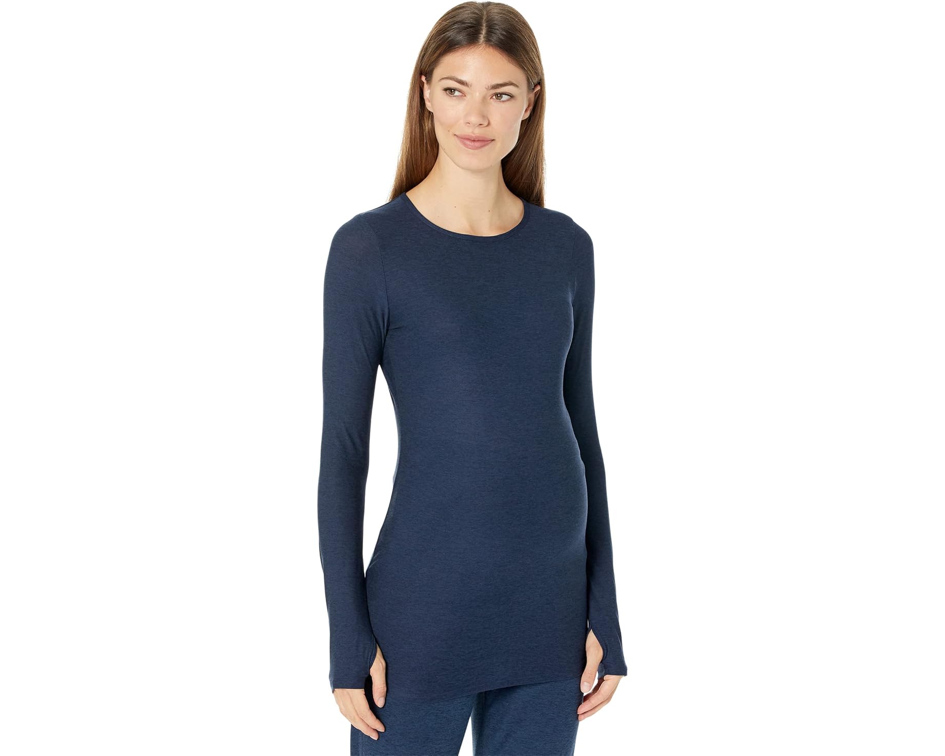 (取寄) ビヨンドヨガ レディース フェザーウェイト カウント オン ミー マタニティ クルー プルオーバー Beyond Yoga women Featherweight Count On Me Maternity Crew Pullover Nocturnal Navy｜ジェットラグ店