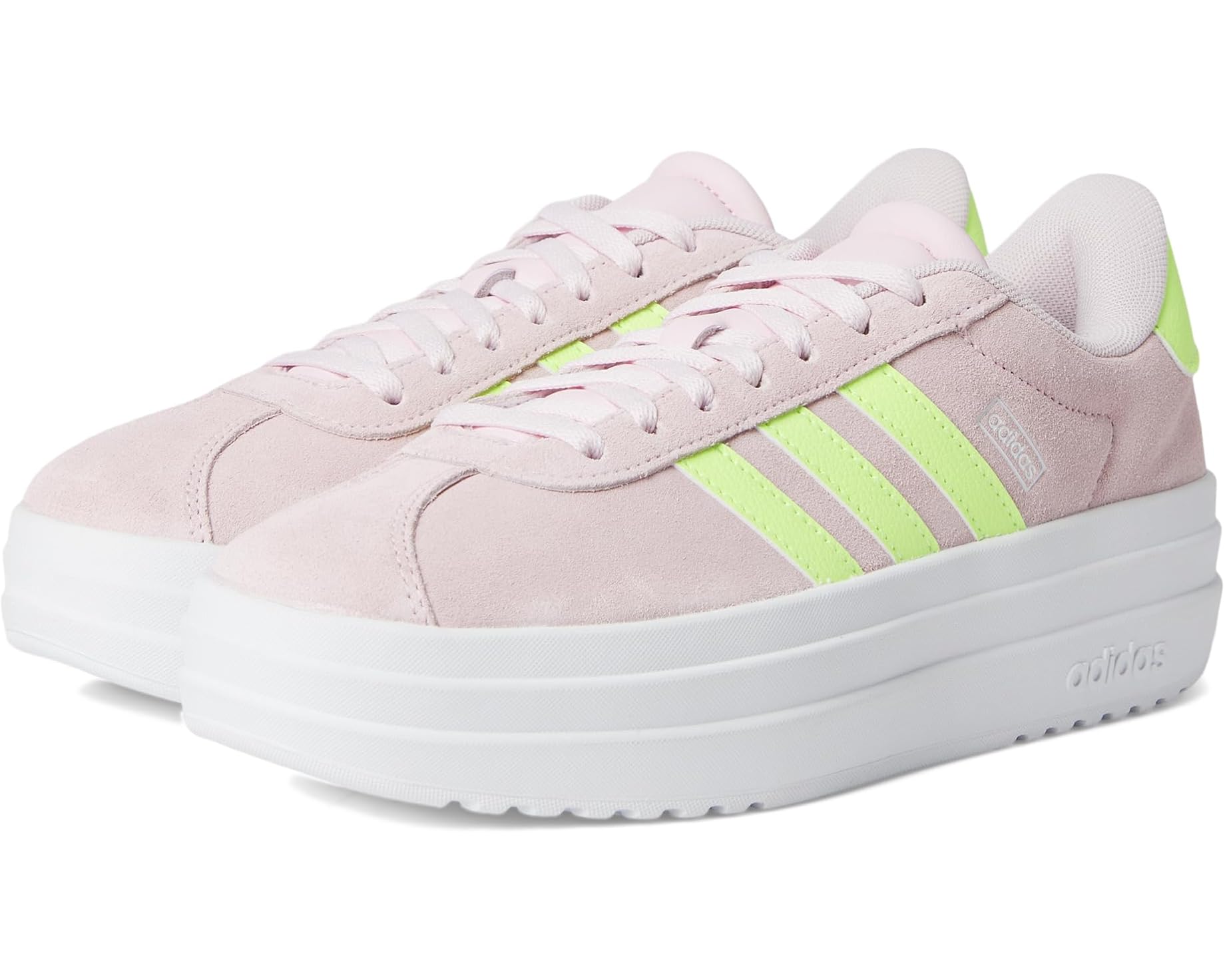 (取寄) アディダス キッズ Vl コート ボールド スポーツウェア シューズ (ビッグ キッド) adidas kids VL Court Bold Sportswear Shoes (Big Kid) Clear Pink/Yellow/White｜ジェットラグ店