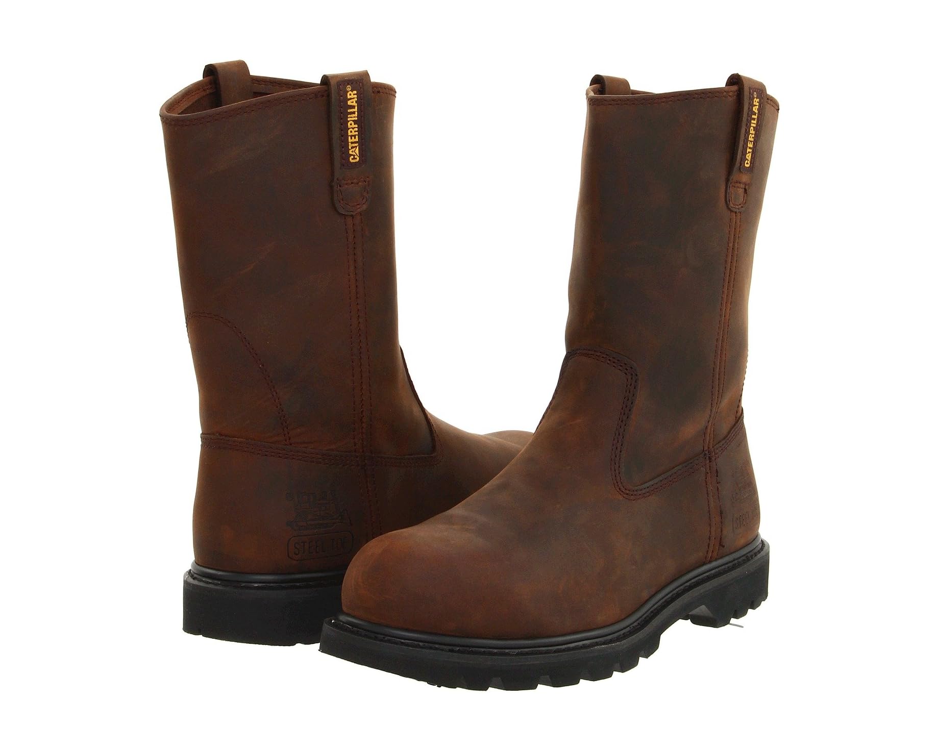 (取寄) キャタピラー メンズ リボルバー スティール トゥ Caterpillar men Revolver Steel Toe Dark Brown｜ジェットラグ店
