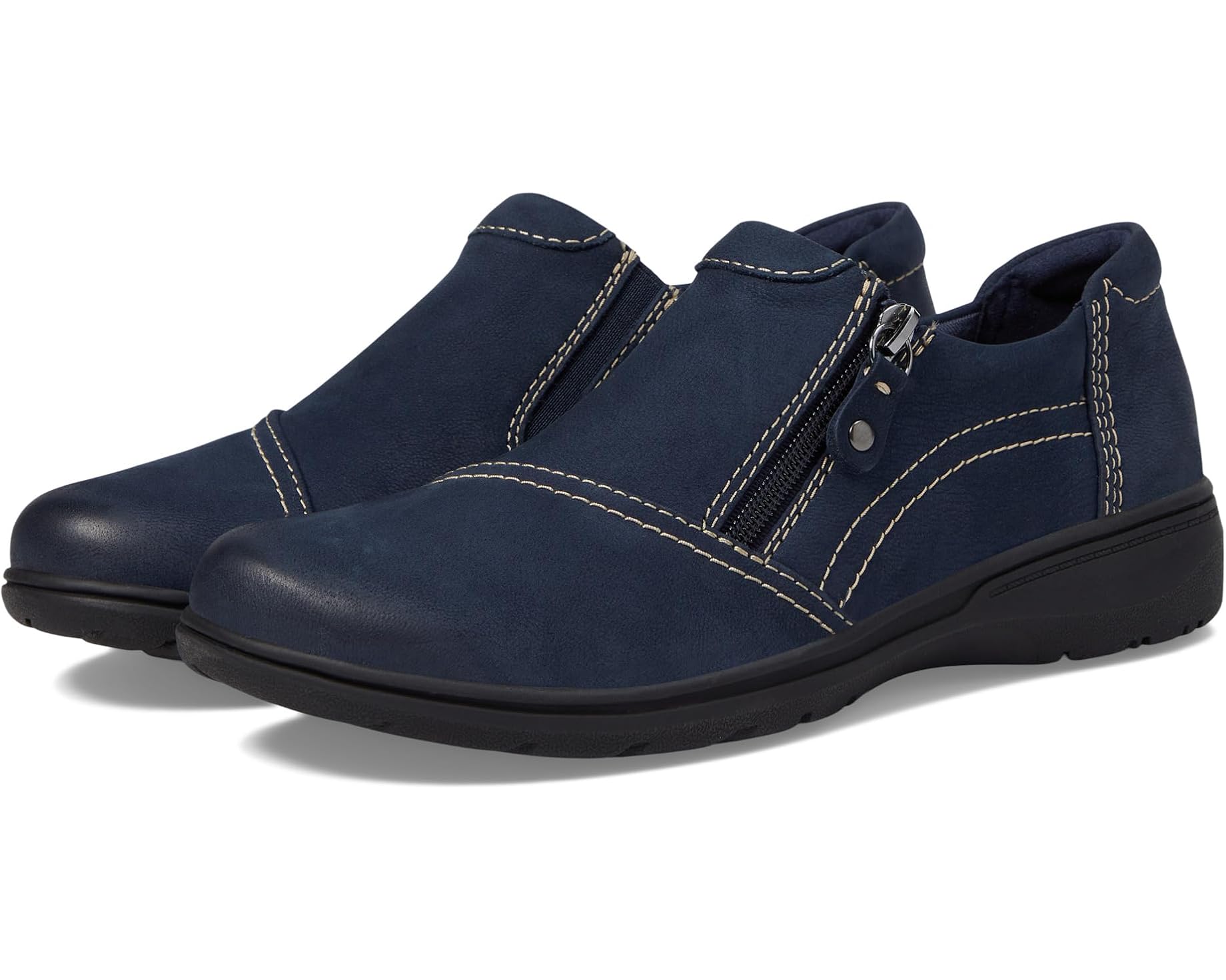 (取寄) クラークス レディース カーリー レイ Clarks women Carleigh Ray Navy Nubuck｜ジェットラグ店